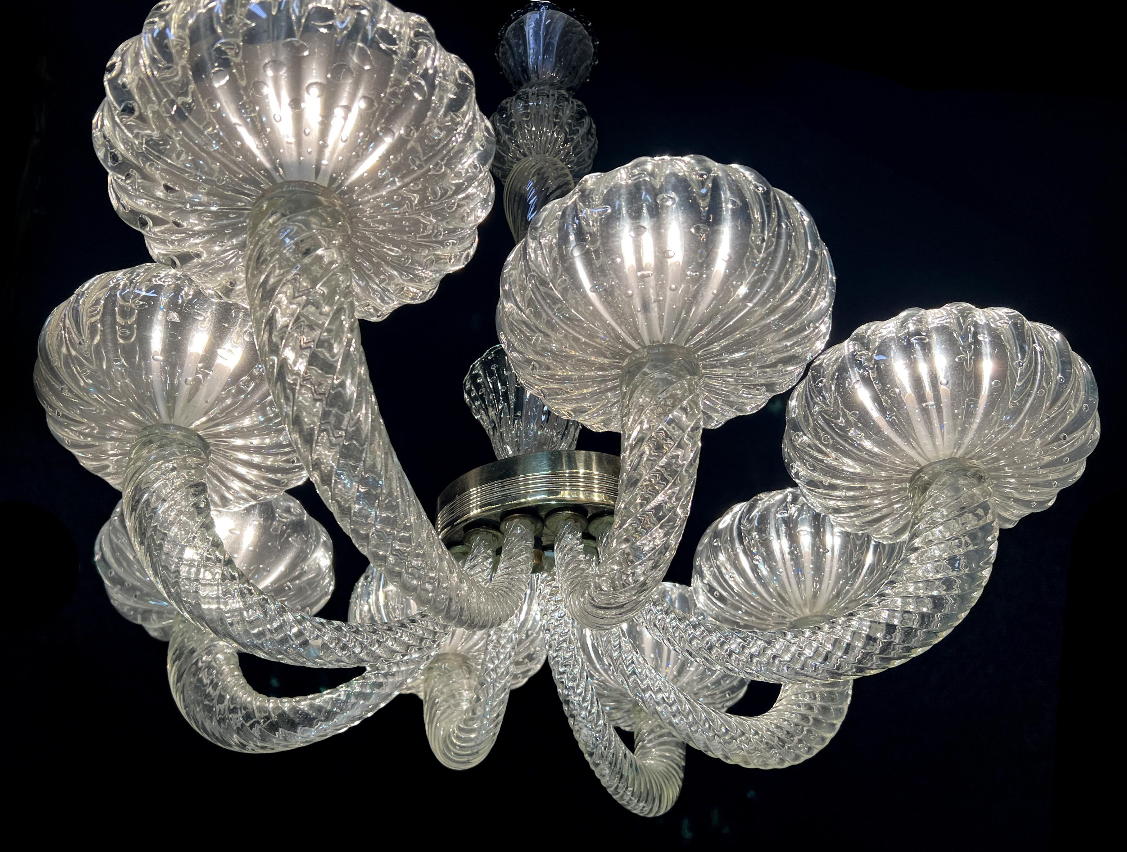 Lustre Barovier & Toso, Murano, 1940 en vente 5