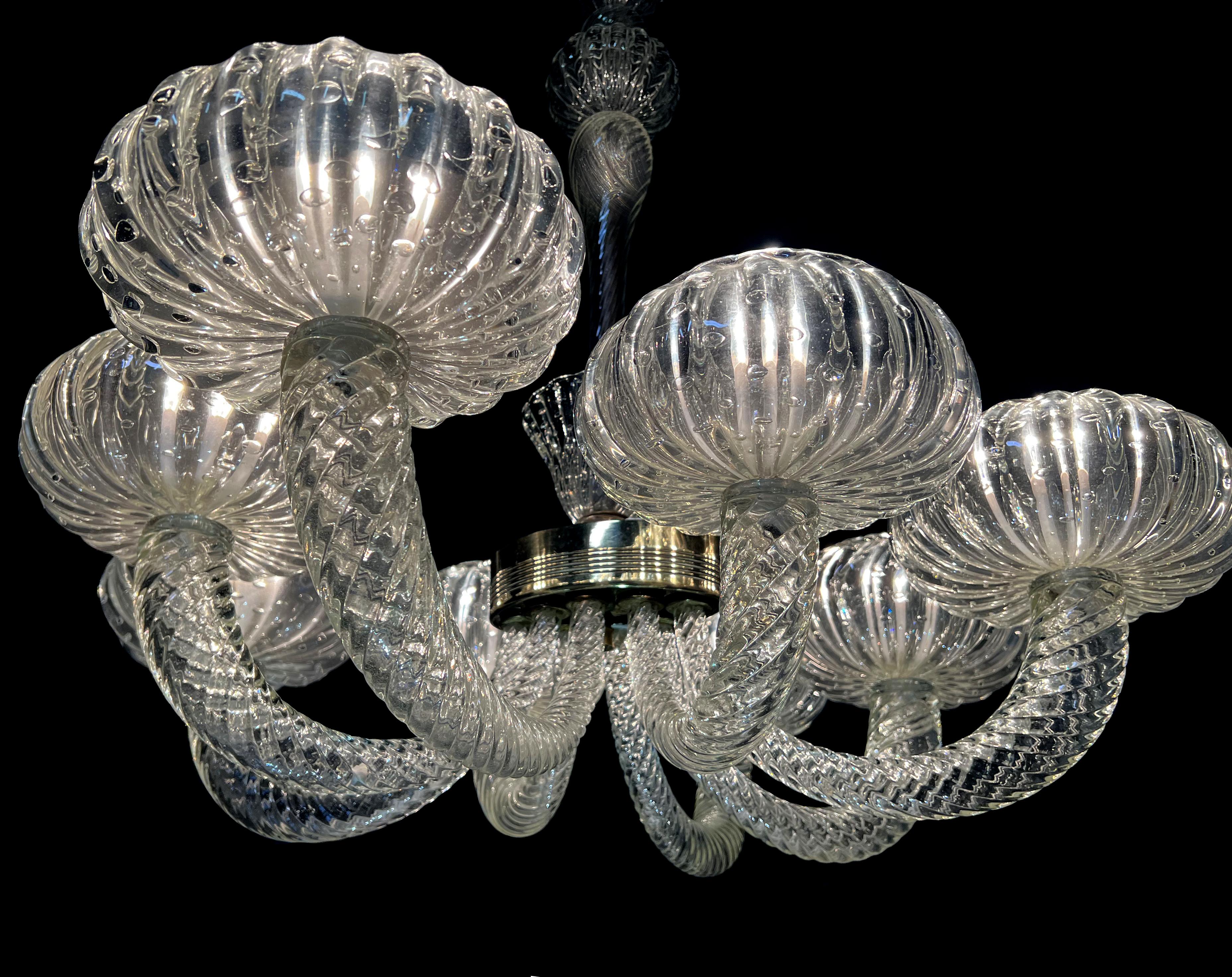 italien Lustre Barovier & Toso, Murano, 1940 en vente