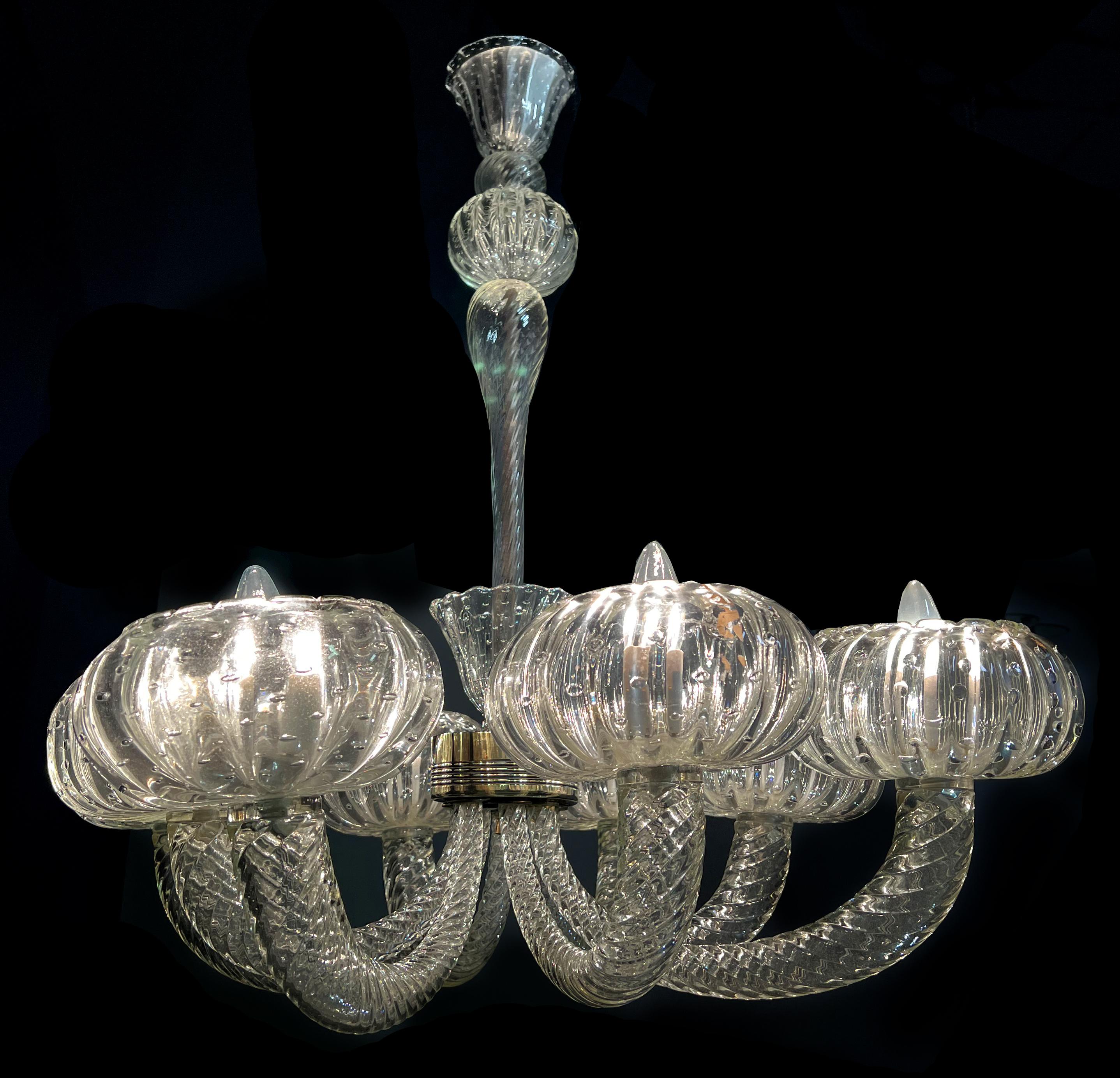 Lustre Barovier & Toso, Murano, 1940 en vente 3