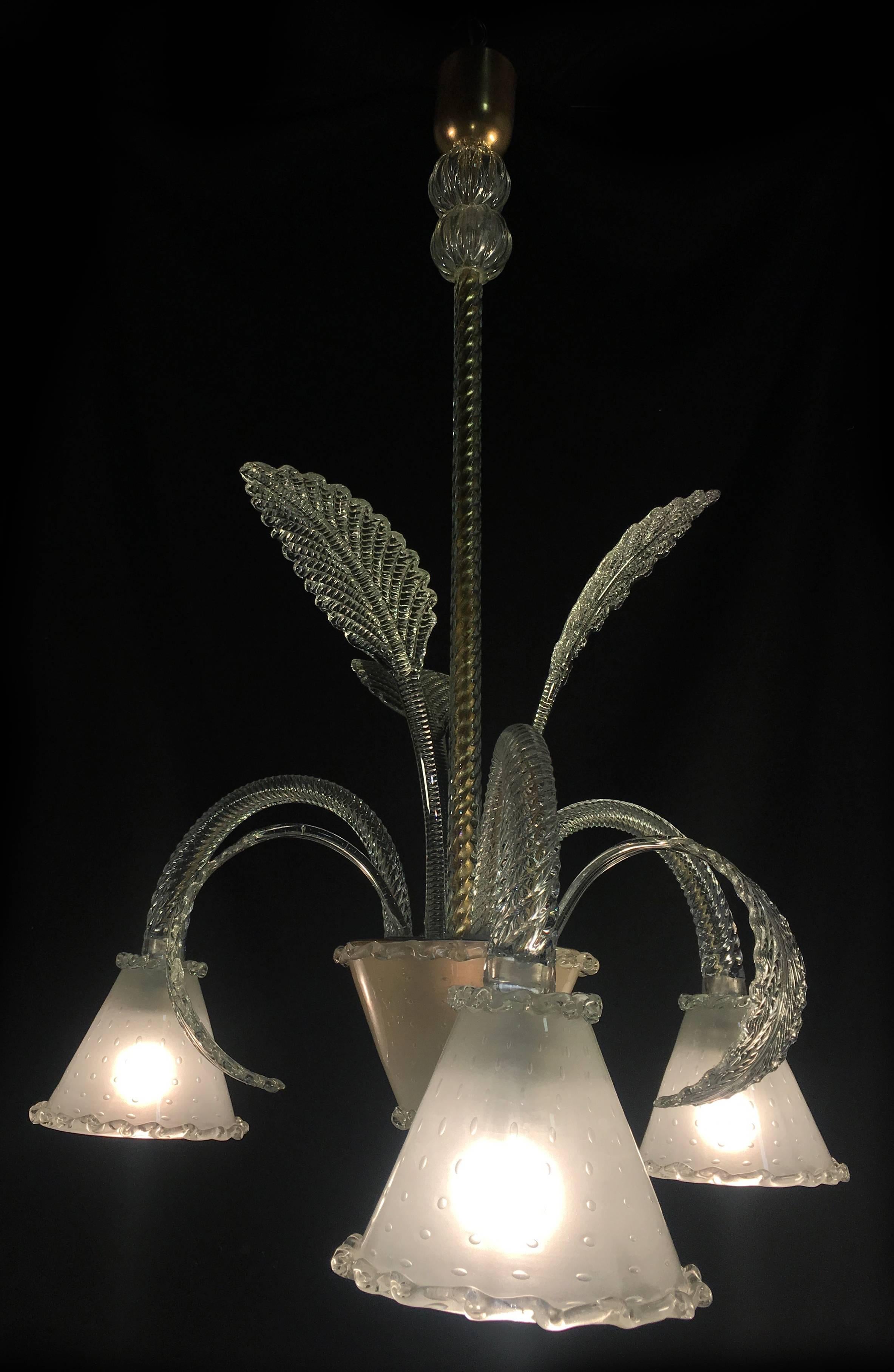 Araña de Barovier & Toso, Murano, años 40 en venta 13
