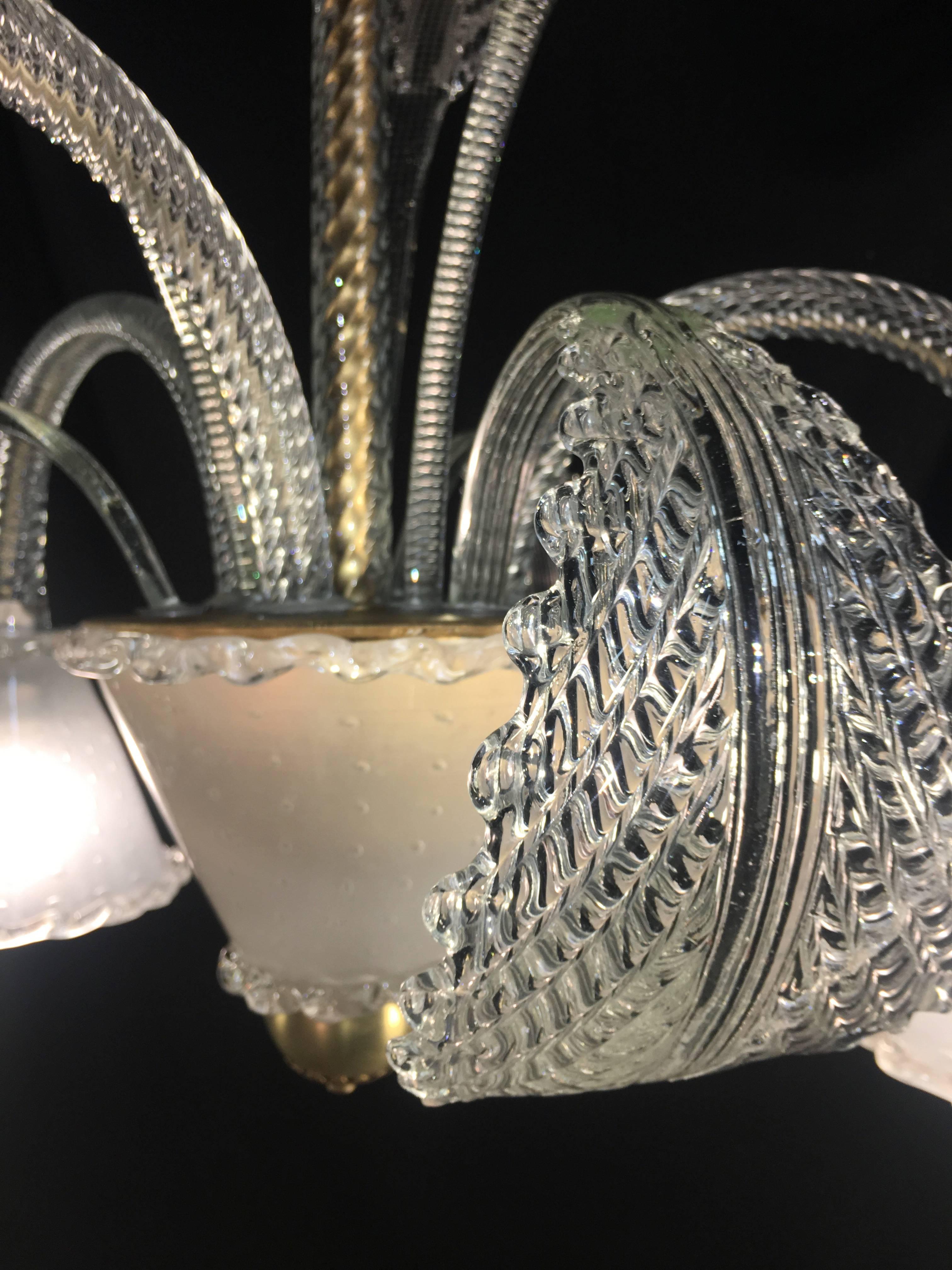 Araña de Barovier & Toso, Murano, años 40 en Excelente estado para la venta en Budapest, HU