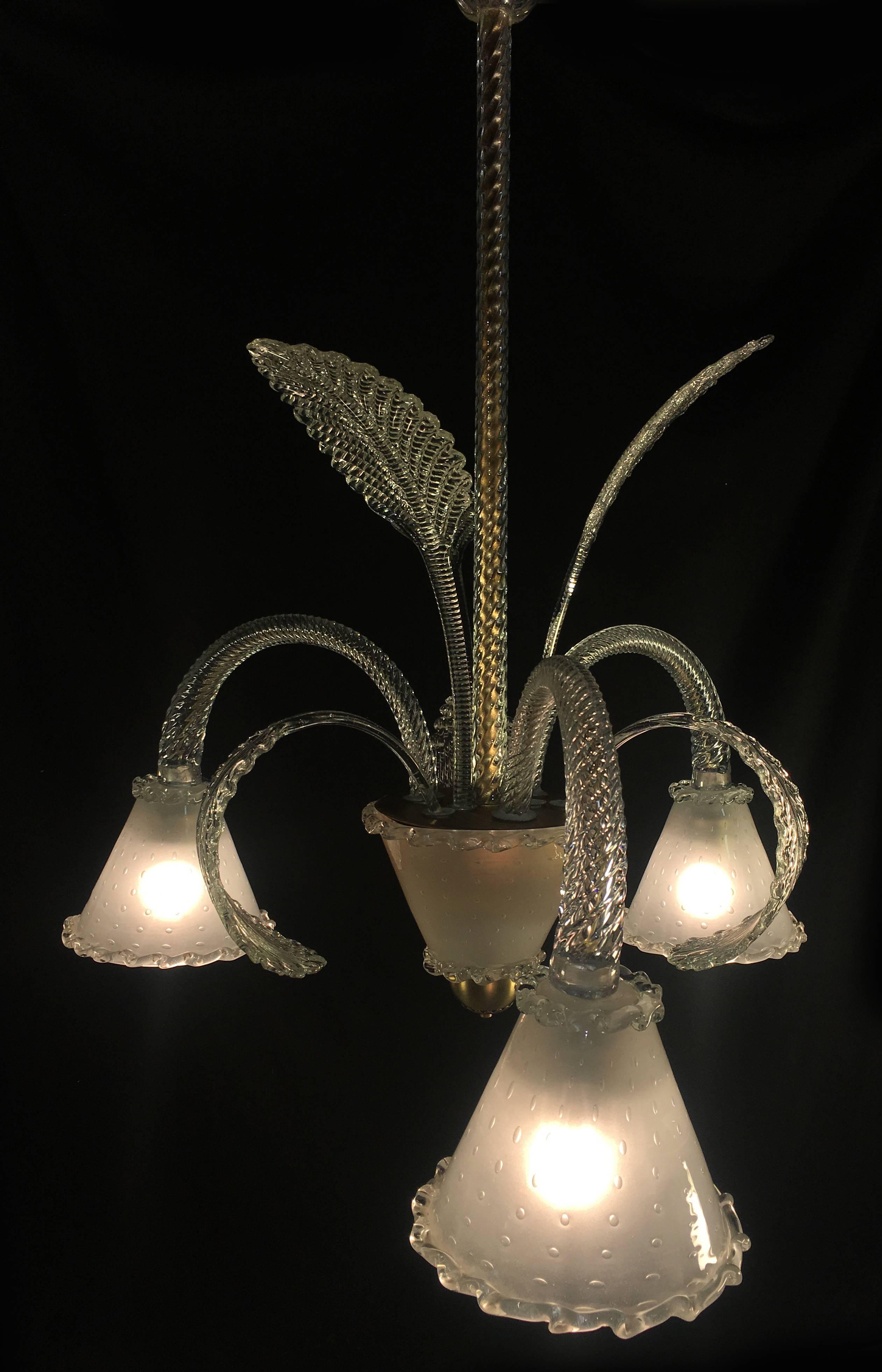 Araña de Barovier & Toso, Murano, años 40 en venta 1
