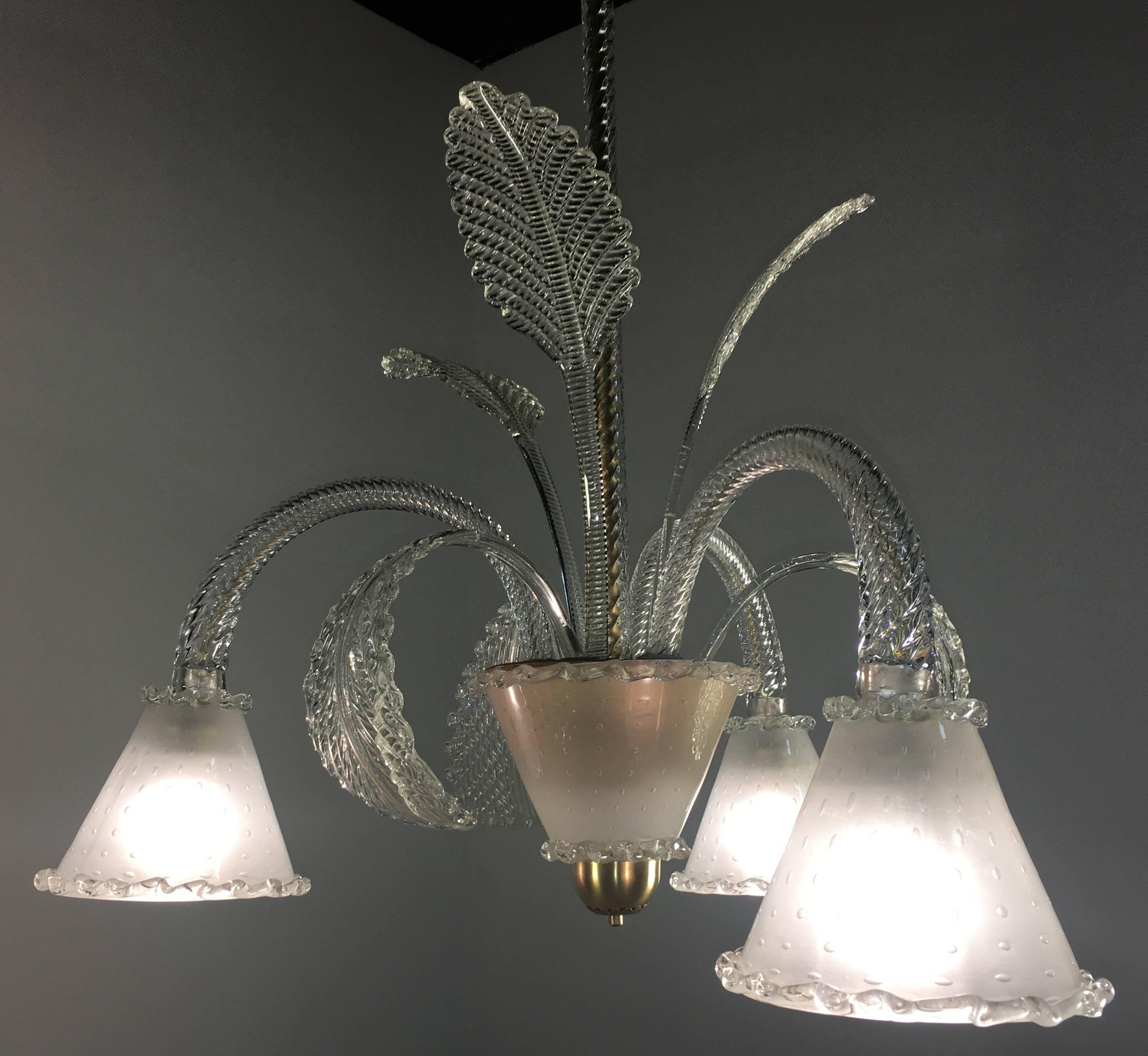 Araña de Barovier & Toso, Murano, años 40 en venta 3