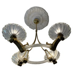Chandelier by Barovier & Toso, Murano, 1940s