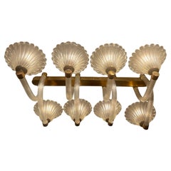 Chandelier by Barovier 
Toso, Murano, 1940s