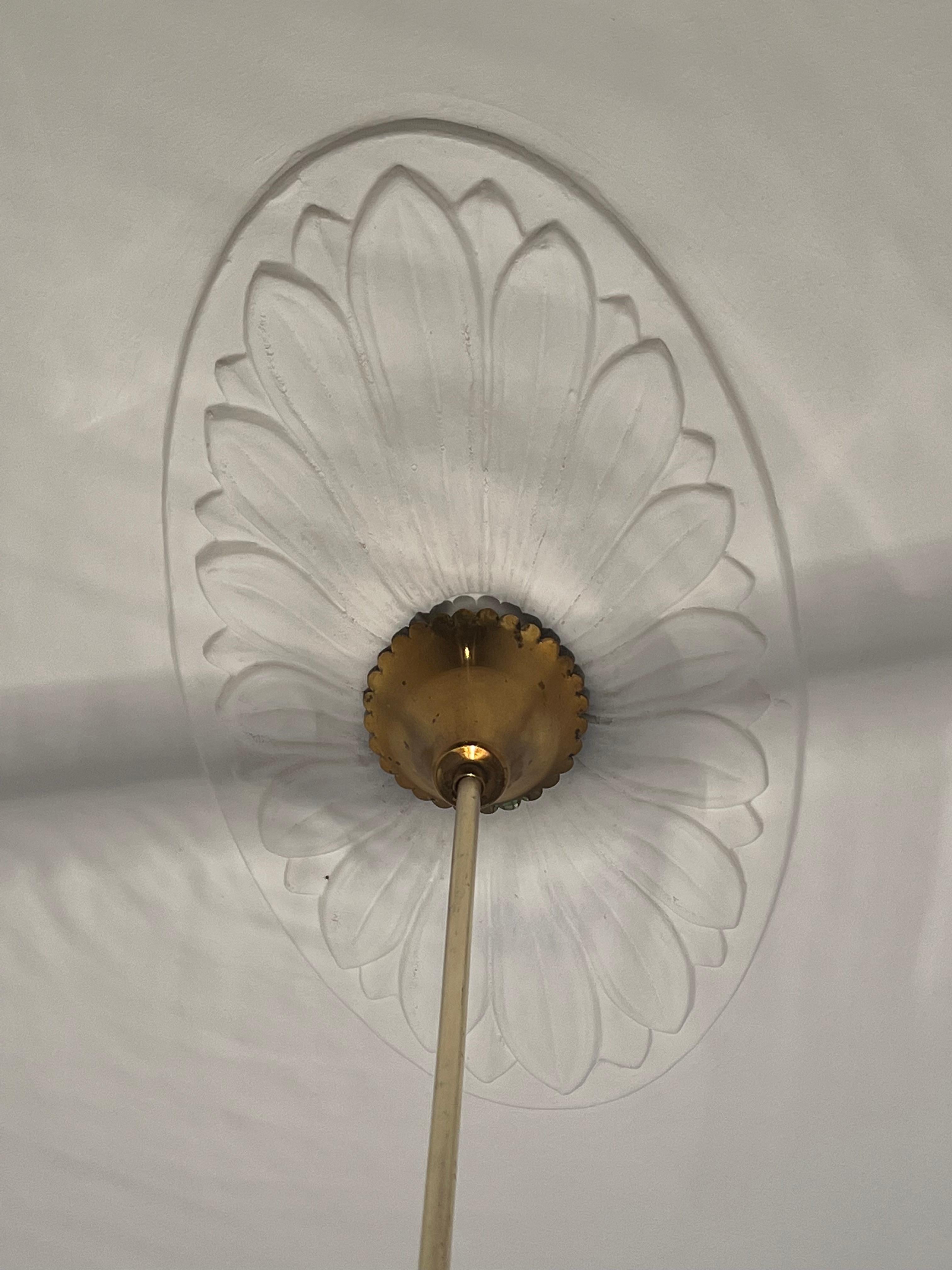 Chandelier by Barovier & Toso, Murano, 1950s For Sale 1