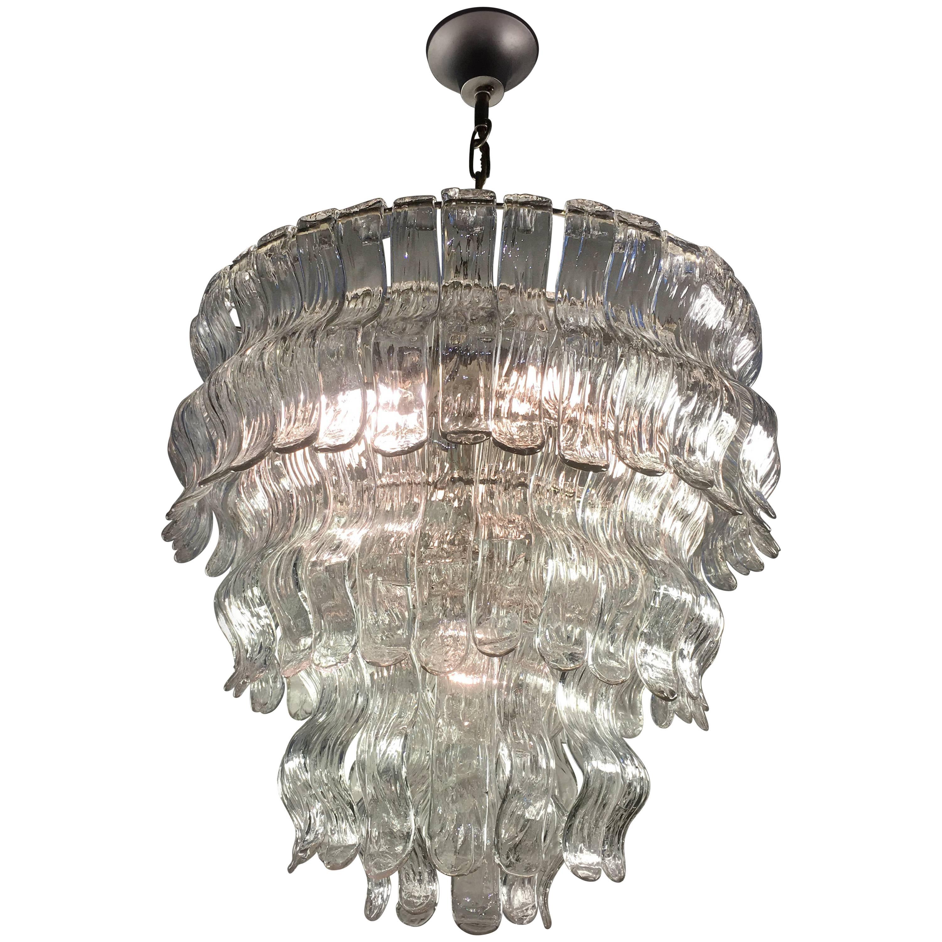 Chandelier by Barovier & Toso, Murano, 1970s 1