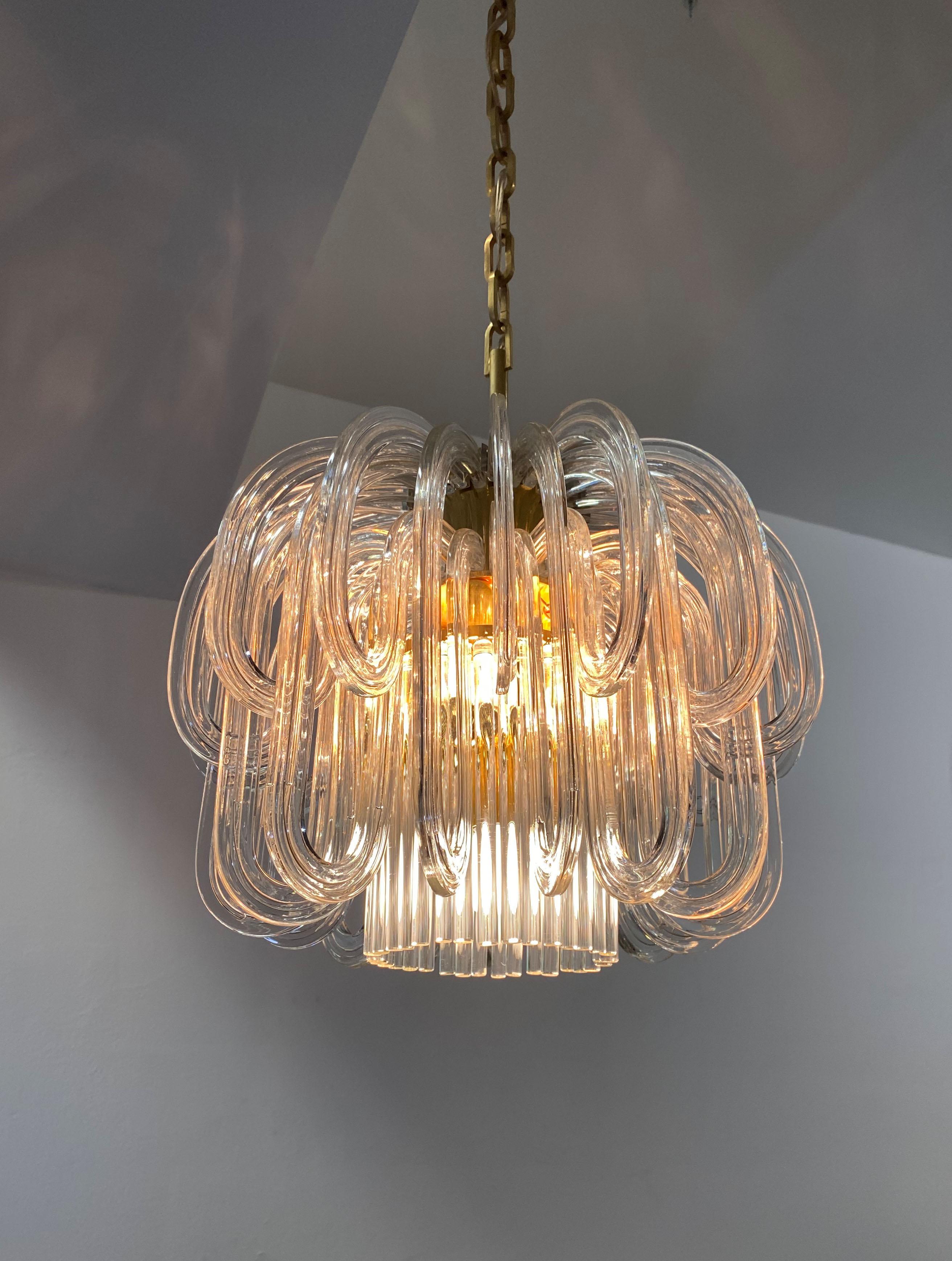 Chandelier by Cari Zalloni for Bakalowits & Söhne For Sale 8