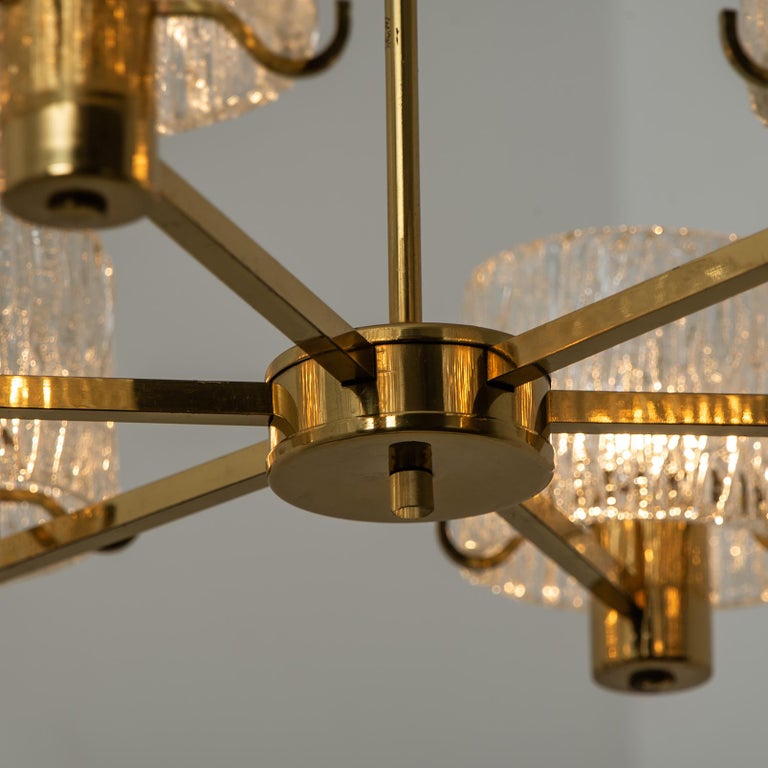 20th Century Chandelier by Carl Fagerlund for Orrefors, 1960s For Sale