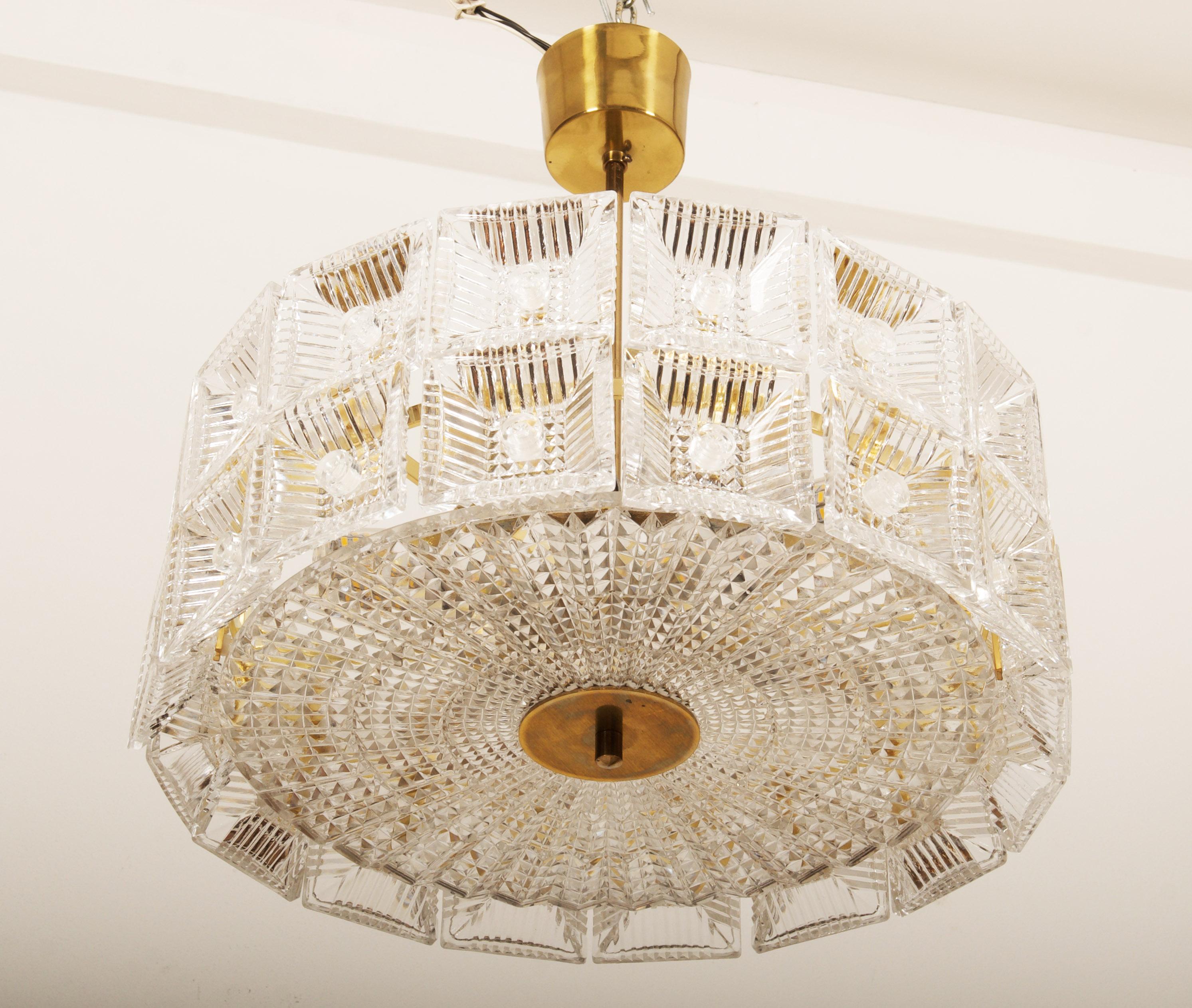 Lampadario di Carl Fagerlund per Orrefors Glassworks in vendita 2