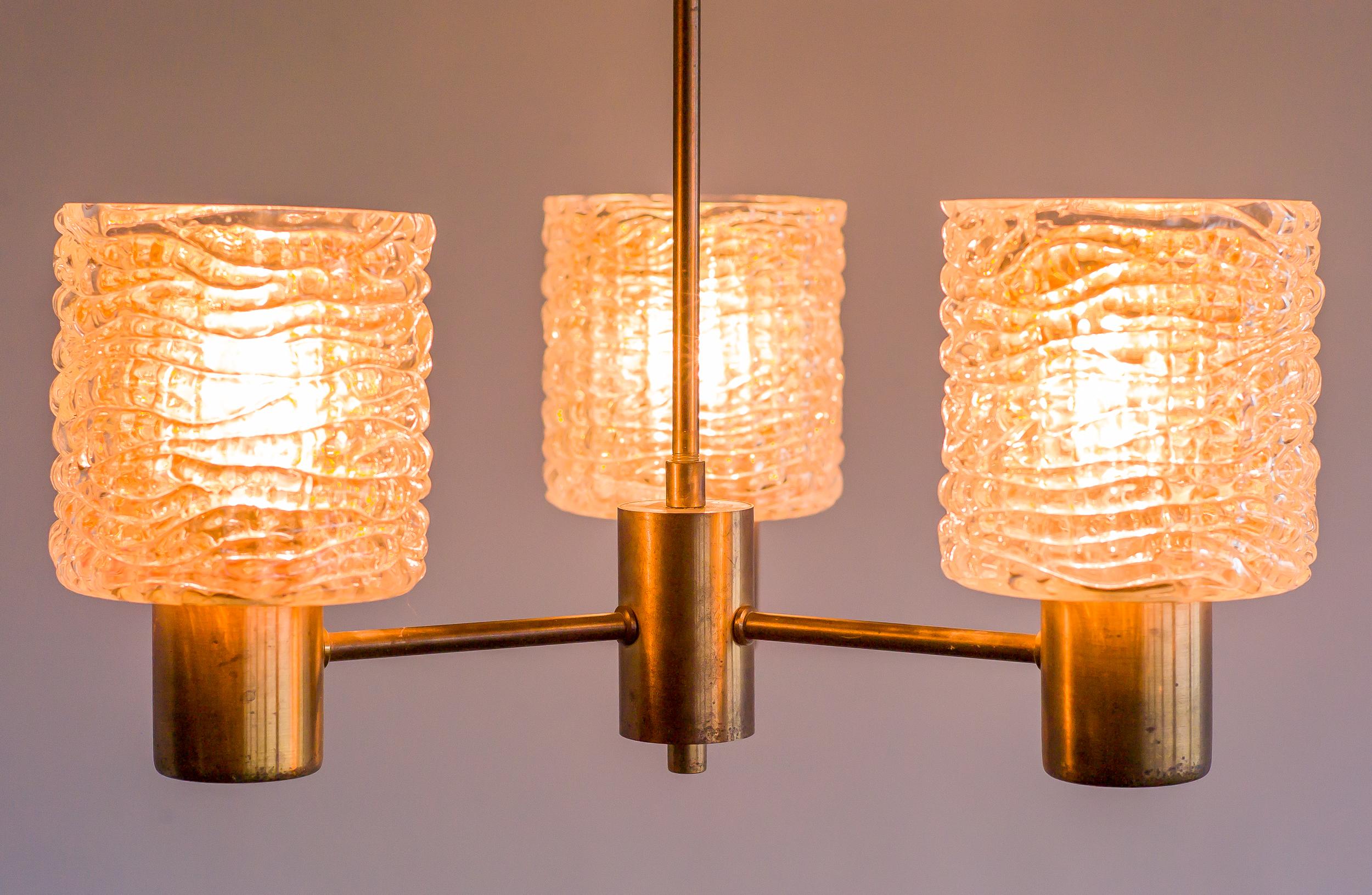Mid-Century Modern Chandelier by Carl Fagerlund For Sale