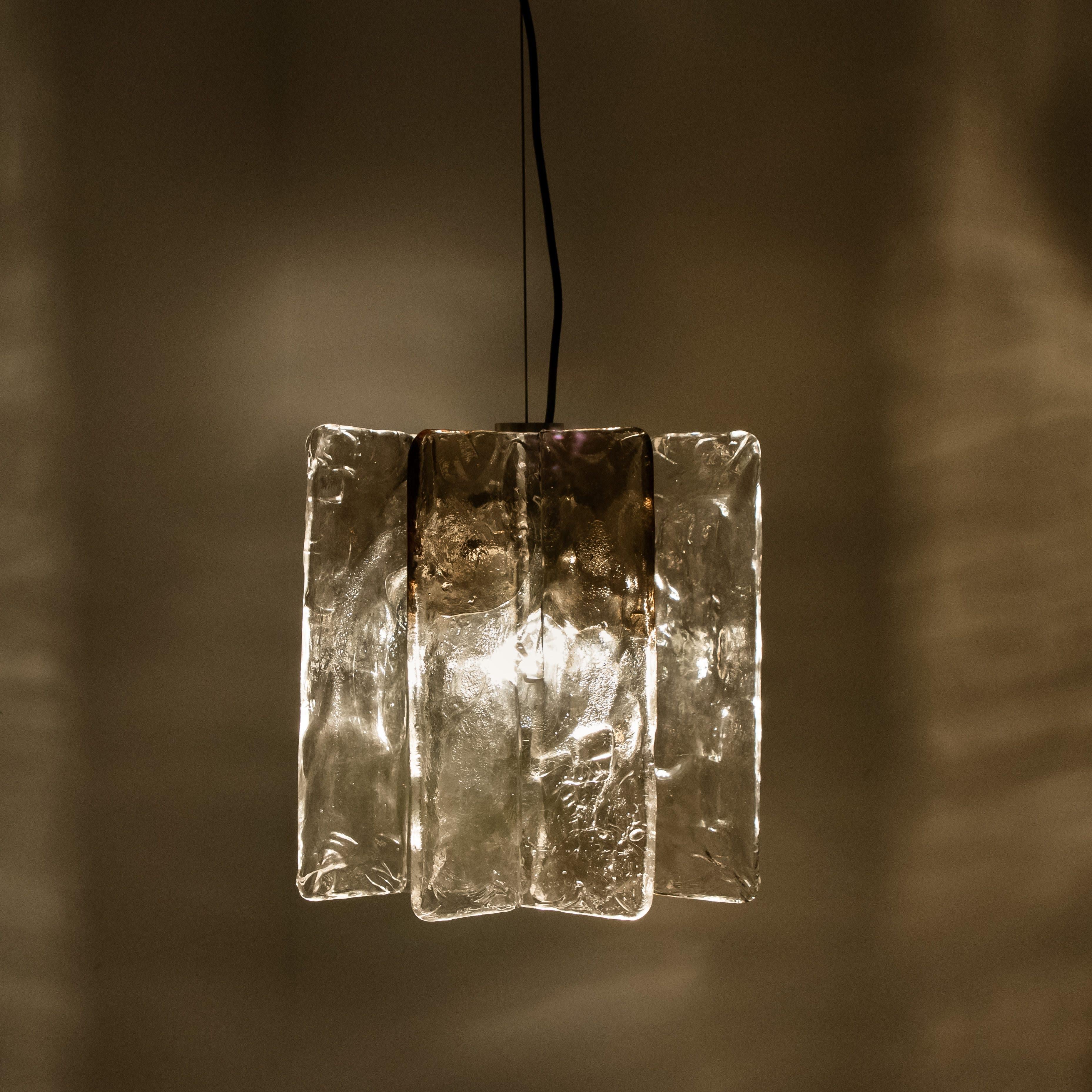 Chandelier by Carlo Nason for Mazzega, 1970s For Sale 1