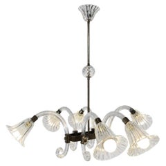 Lustre d'Ercole Barovier, Murano, années 1940