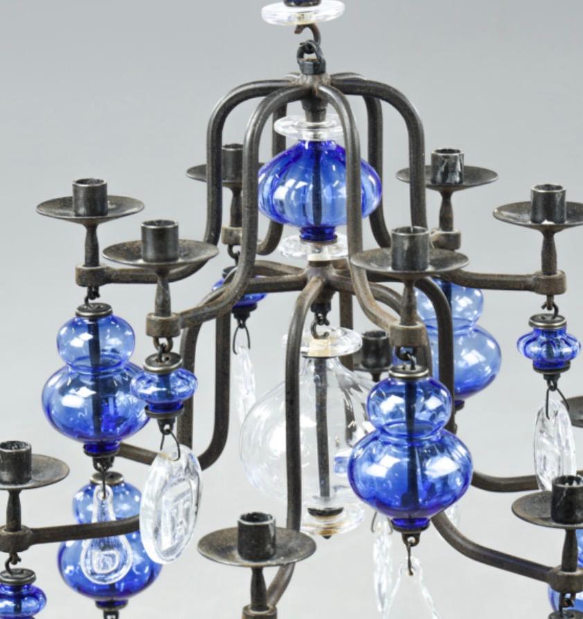Svedese Lampadario di Erik Höglund per Boda in vendita