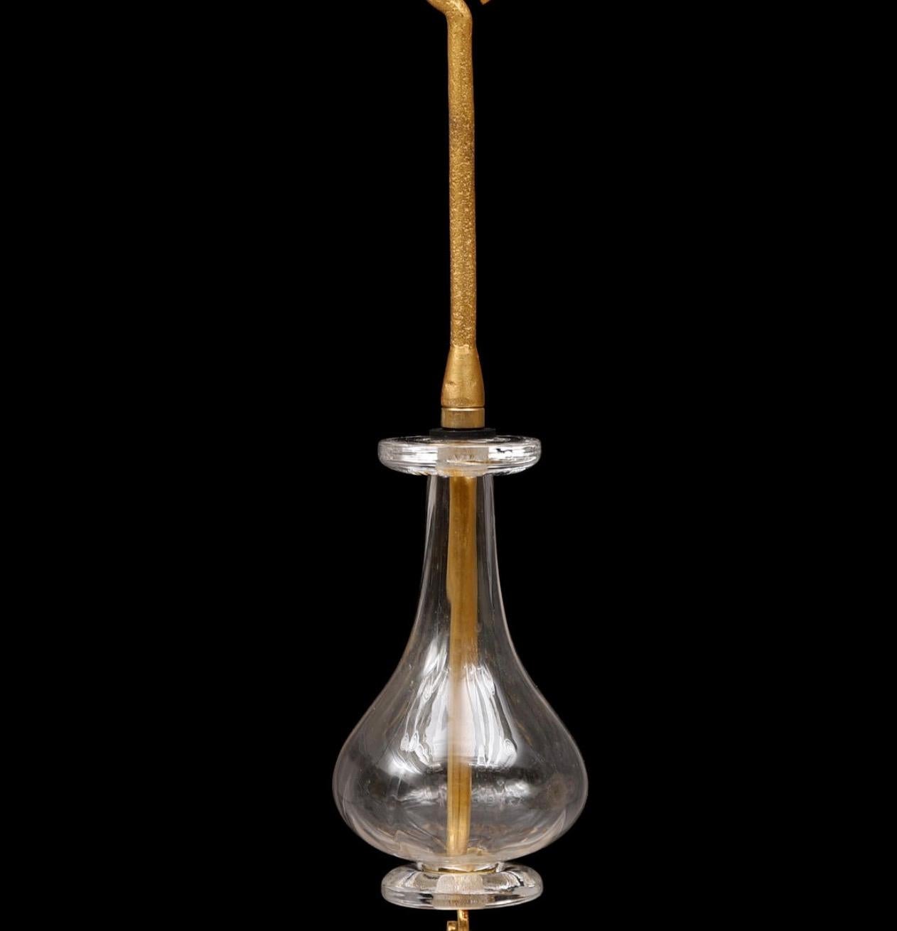 Chandelier by Erik Hoglund for Boda For Sale 1