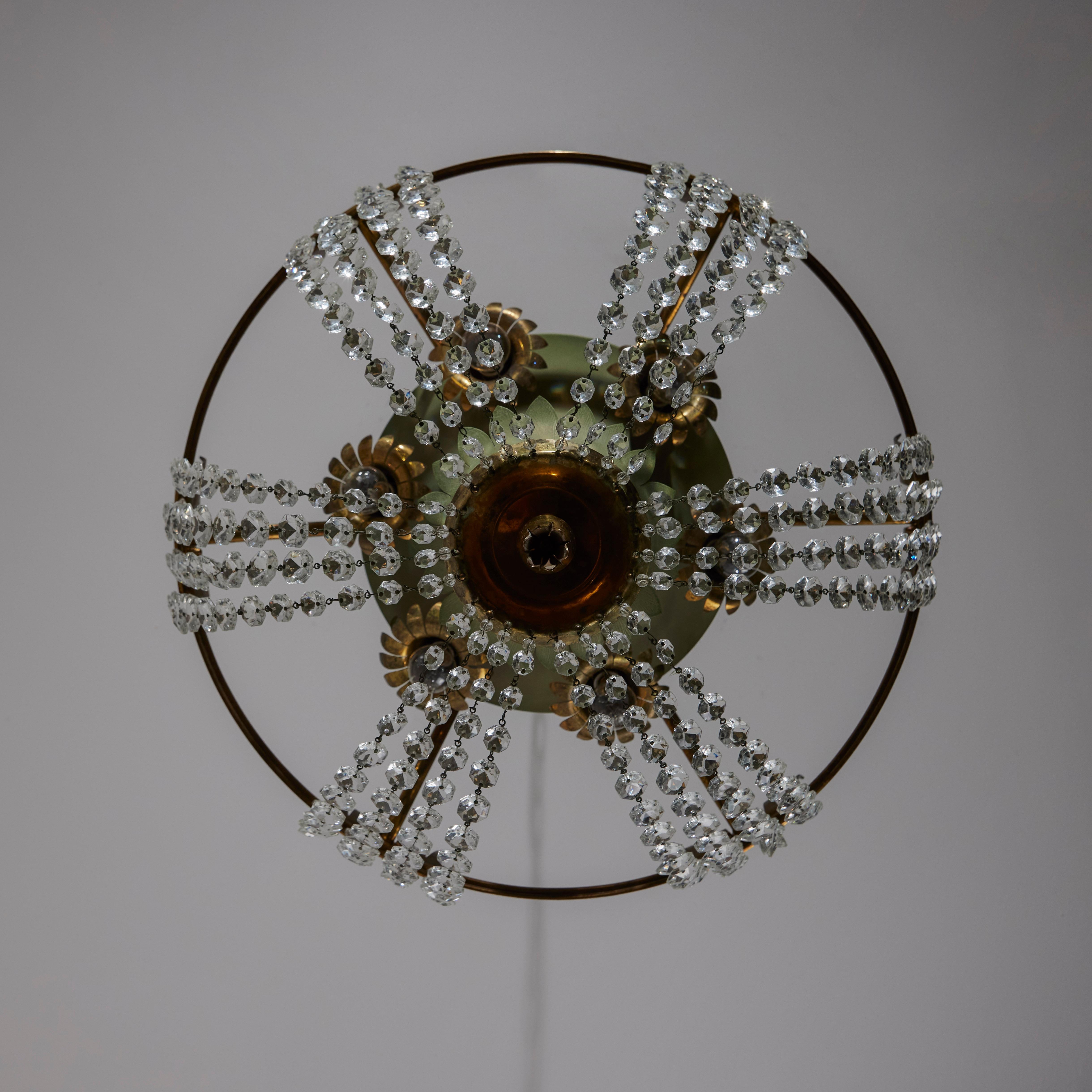Chandelier by Pietro Chiesa for Fontana Arte For Sale 4