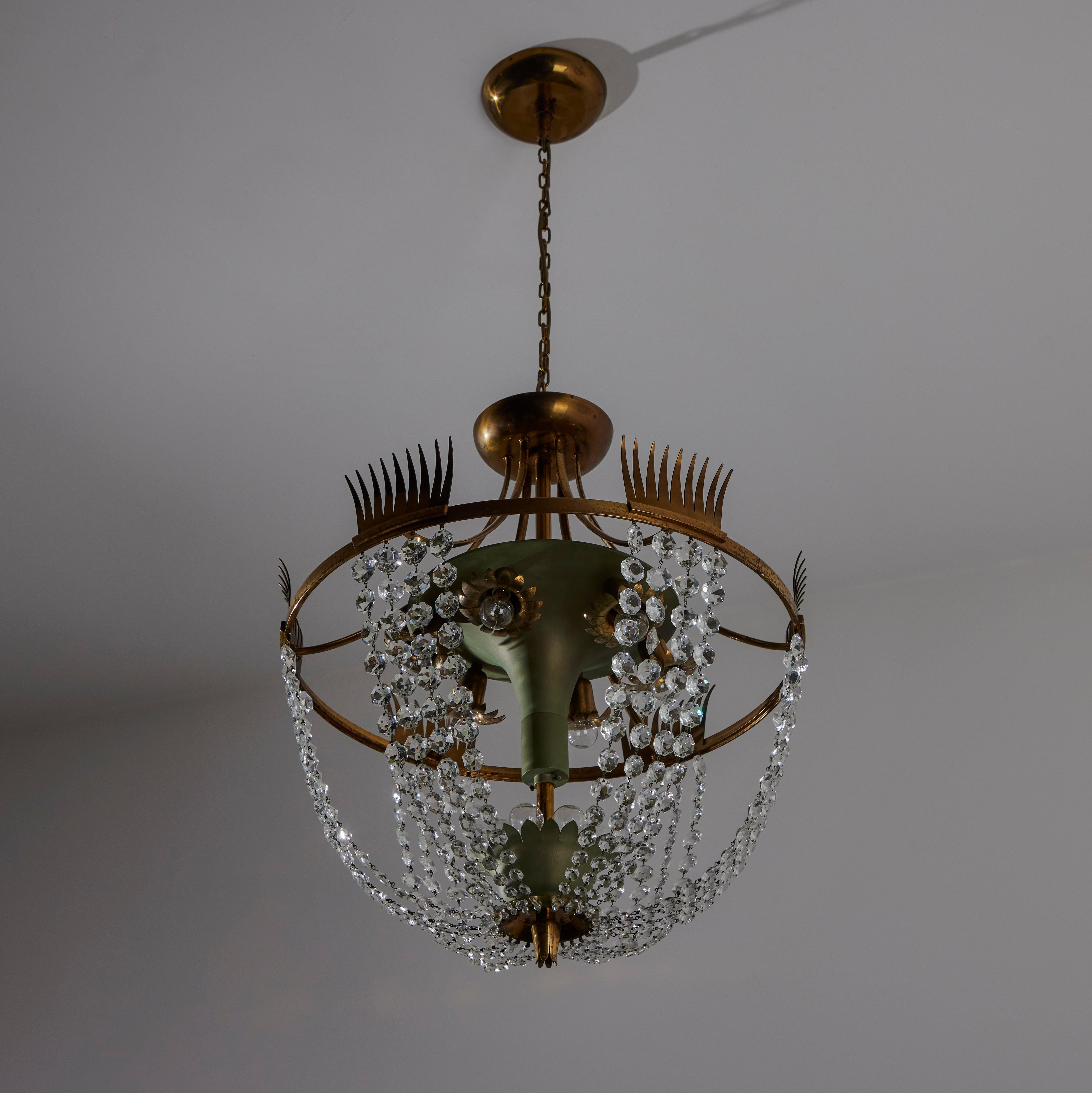 Chandelier by Pietro Chiesa for Fontana Arte For Sale 5
