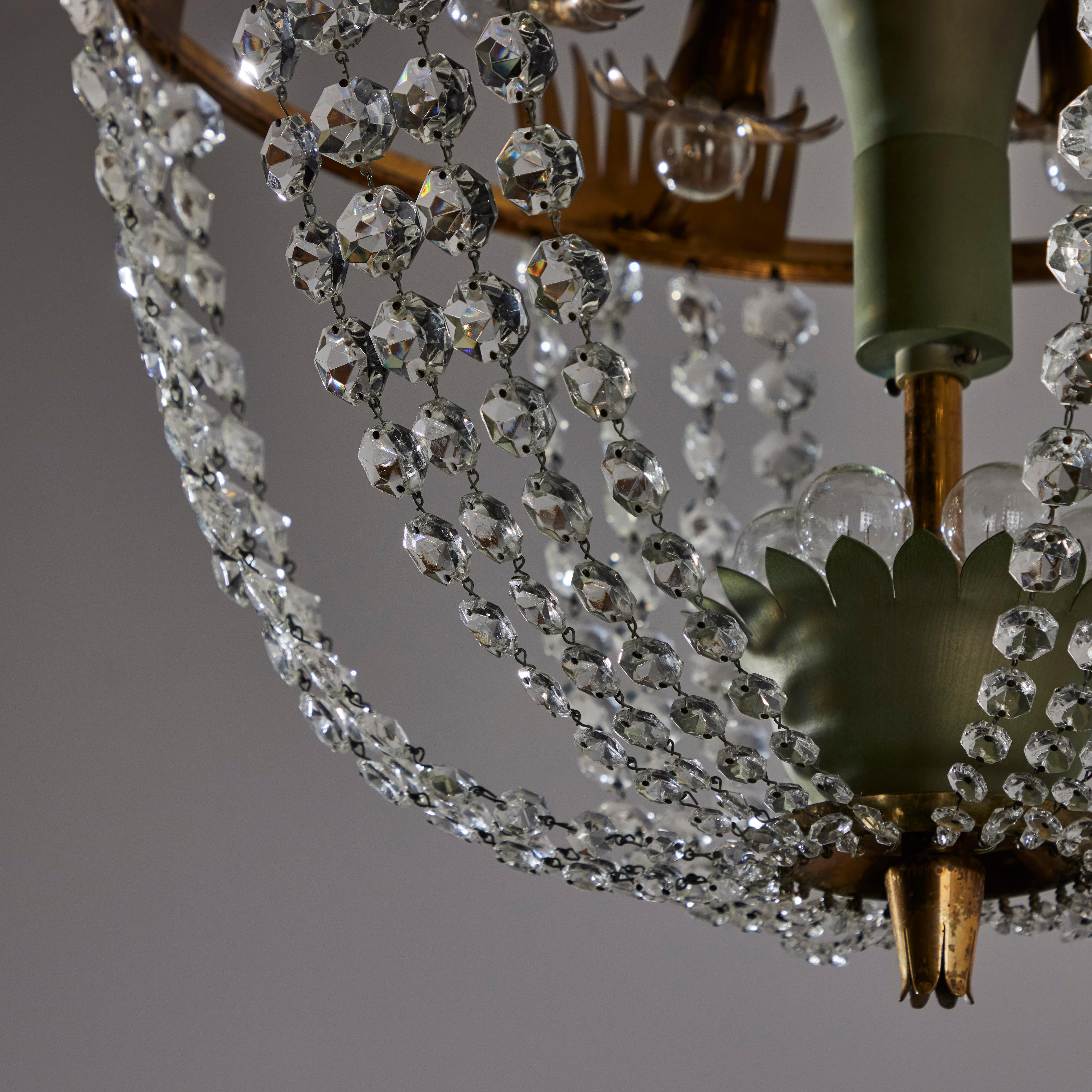 Chandelier by Pietro Chiesa for Fontana Arte For Sale 1