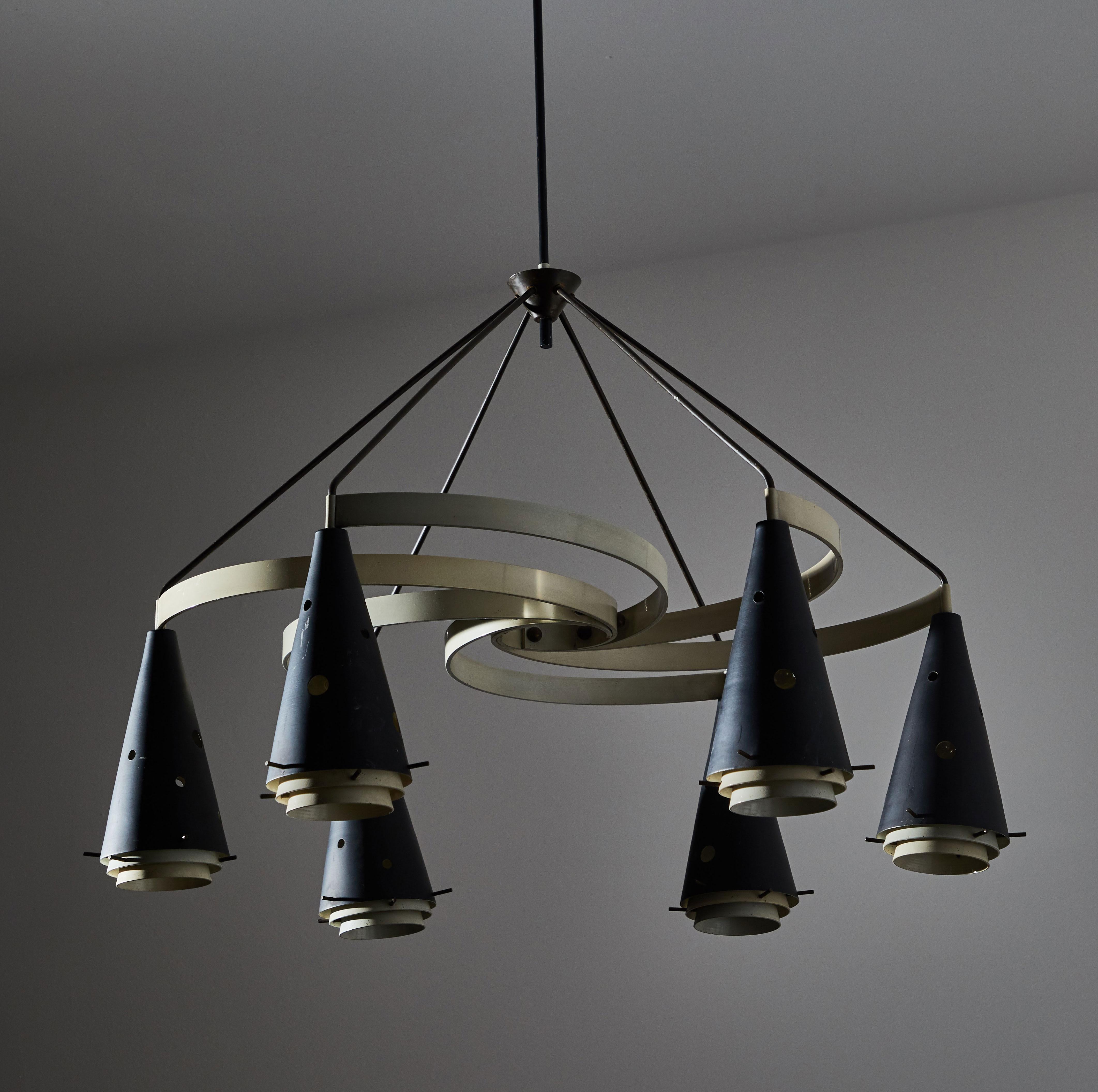 Mid-20th Century Chandelier by Gilardi & Barzaghi