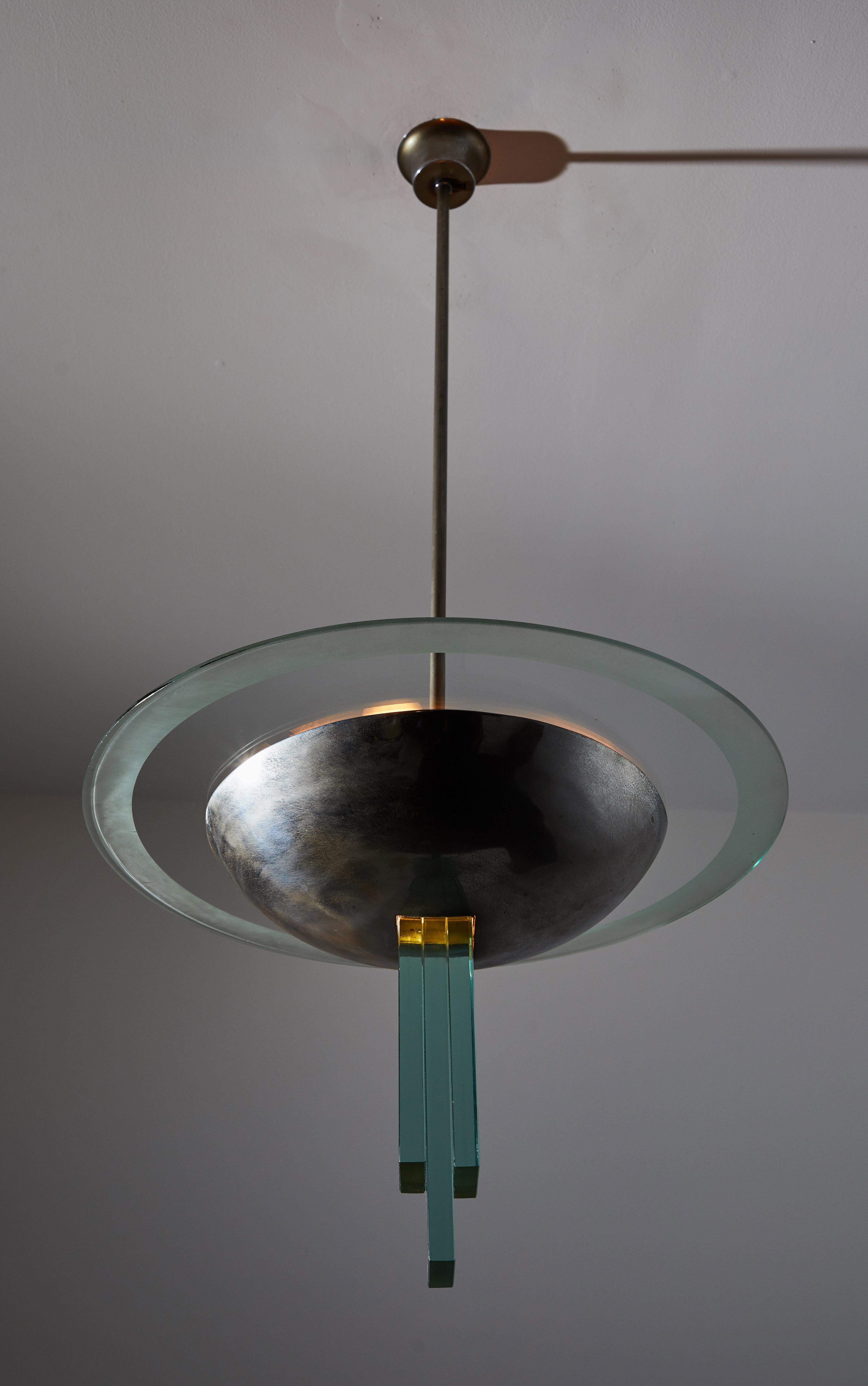 Mid-Century Modern Suspension Light Attributed to Pietro Chiesa for Fontana Arte