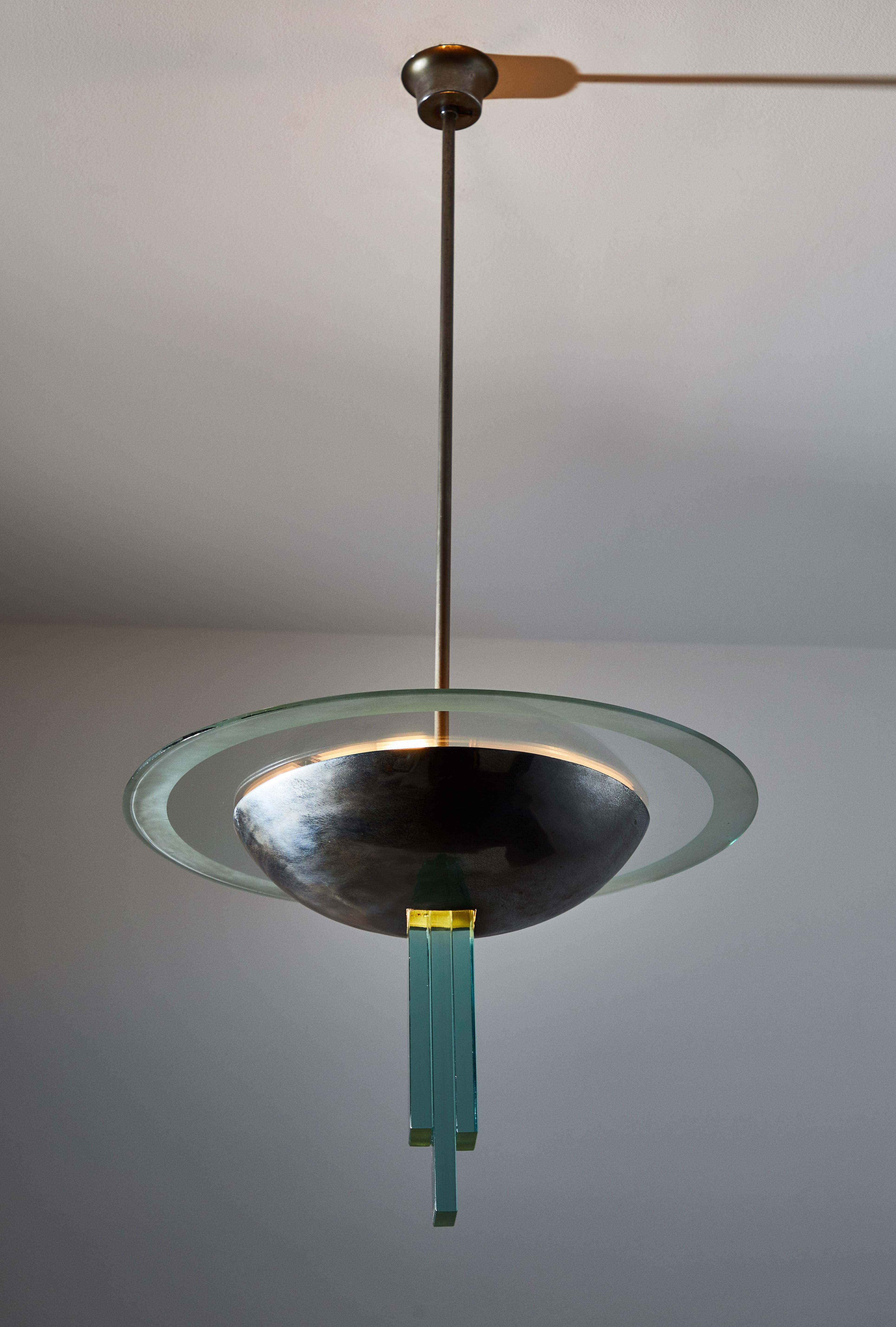 Italian Suspension Light Attributed to Pietro Chiesa for Fontana Arte