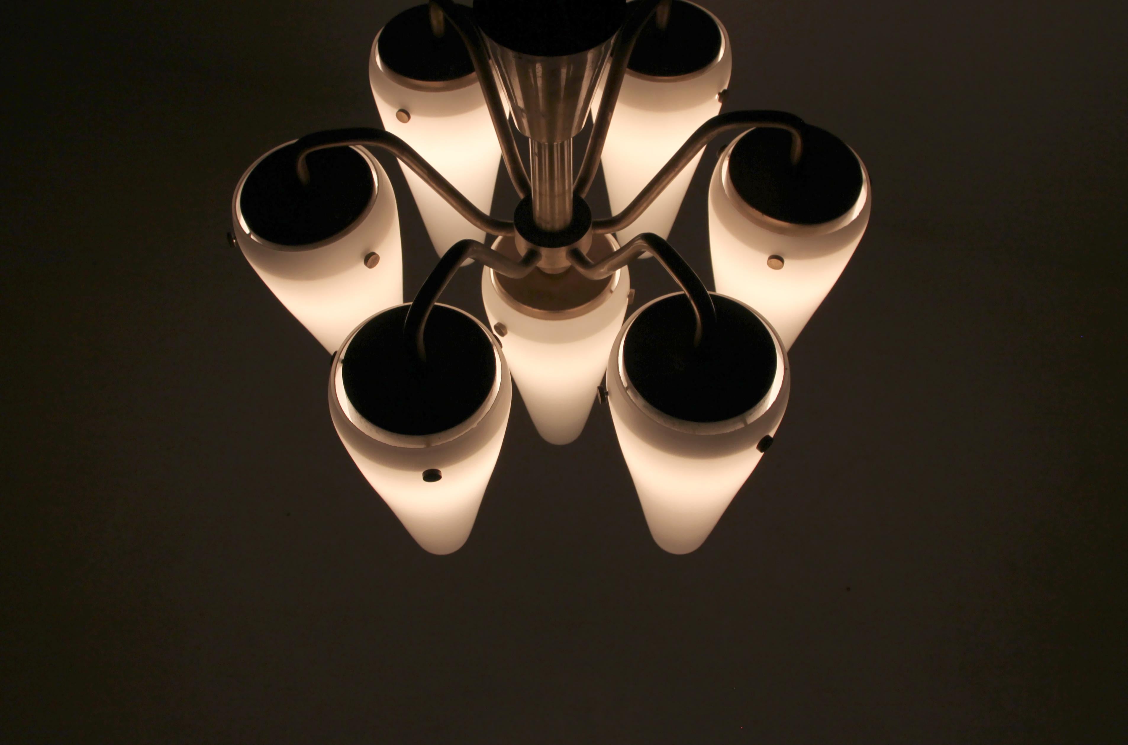 Chandelier by Hans Agne Jakobsson for Awf, Norway, 1960s 4