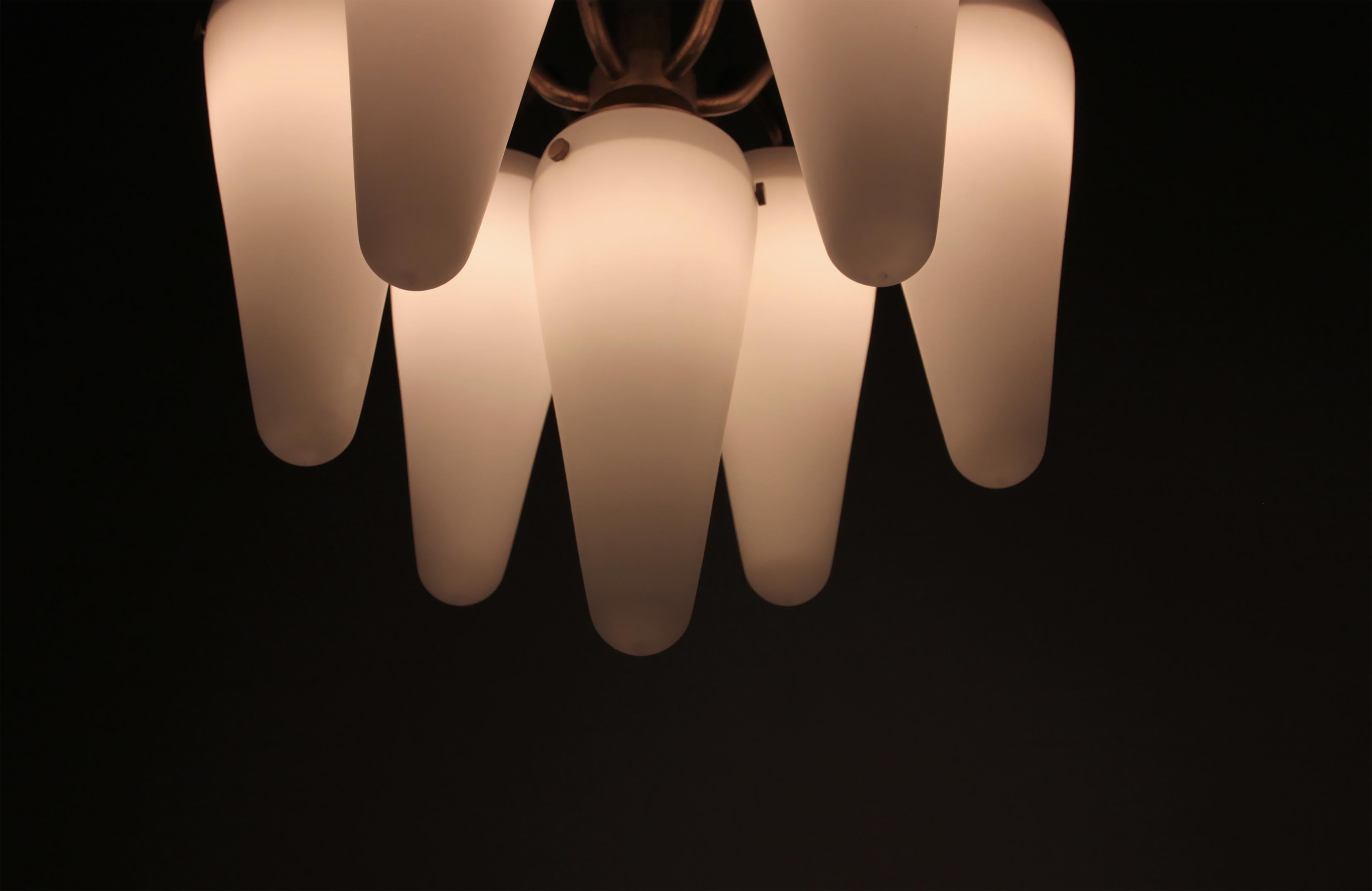 Chandelier by Hans Agne Jakobsson for Awf, Norway, 1960s 5