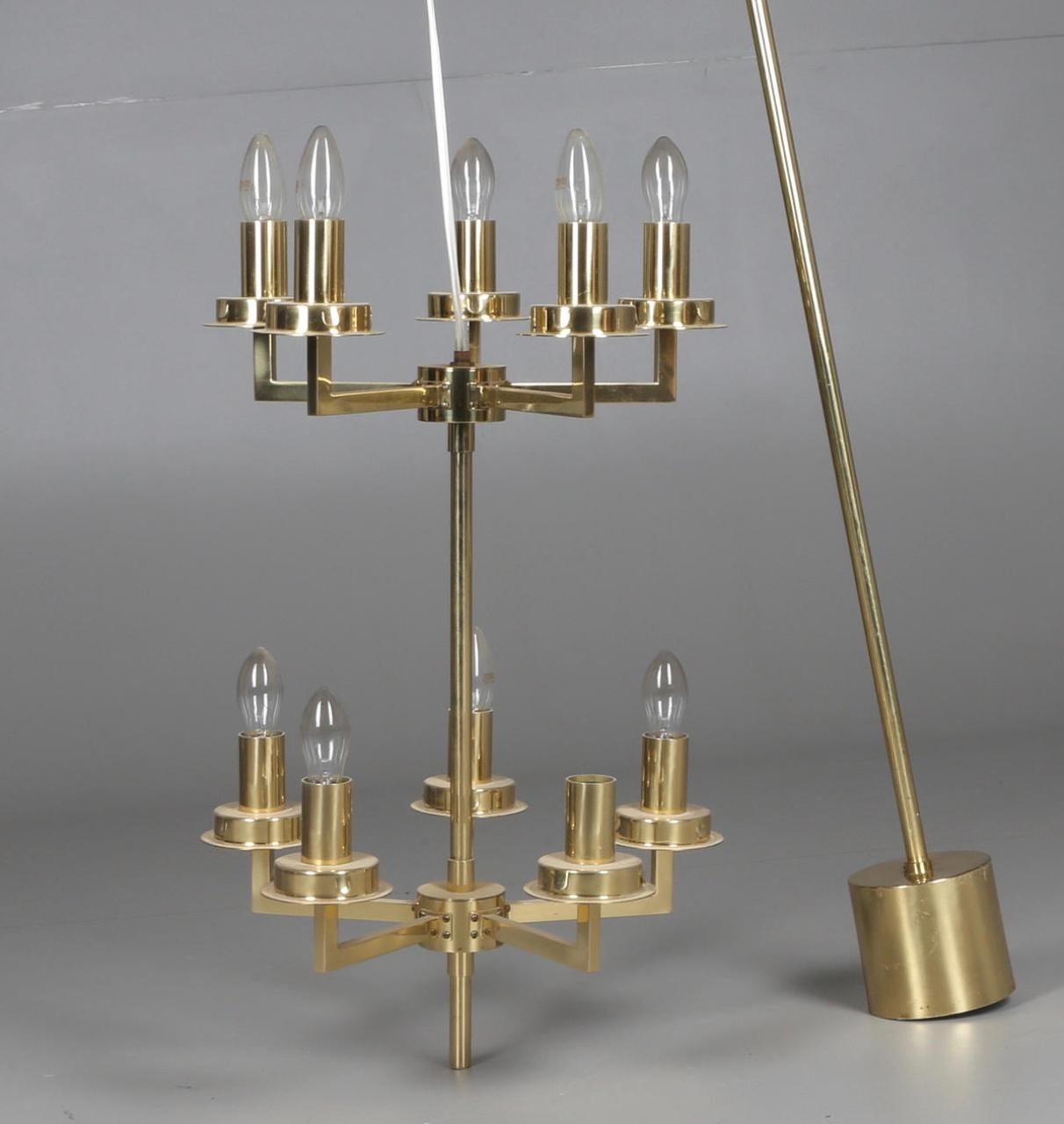 Scandinavian Modern Chandelier by Hans-Agne Jakobsson For Sale
