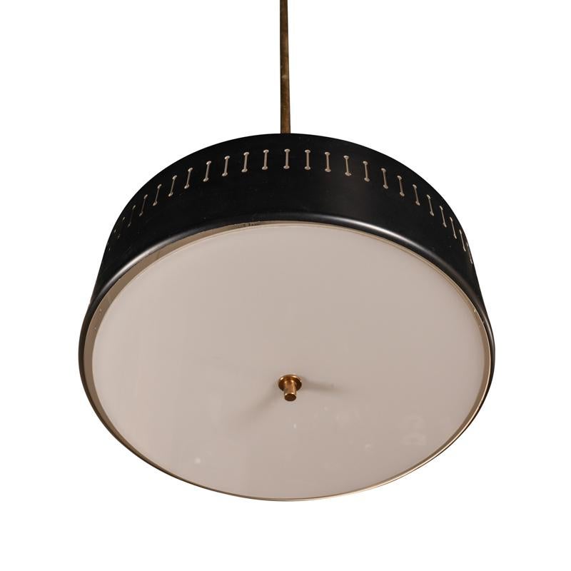 Kronleuchter des italienischen Designers Bruno Gatta – Stilnovo, 1950 (Moderne der Mitte des Jahrhunderts) im Angebot
