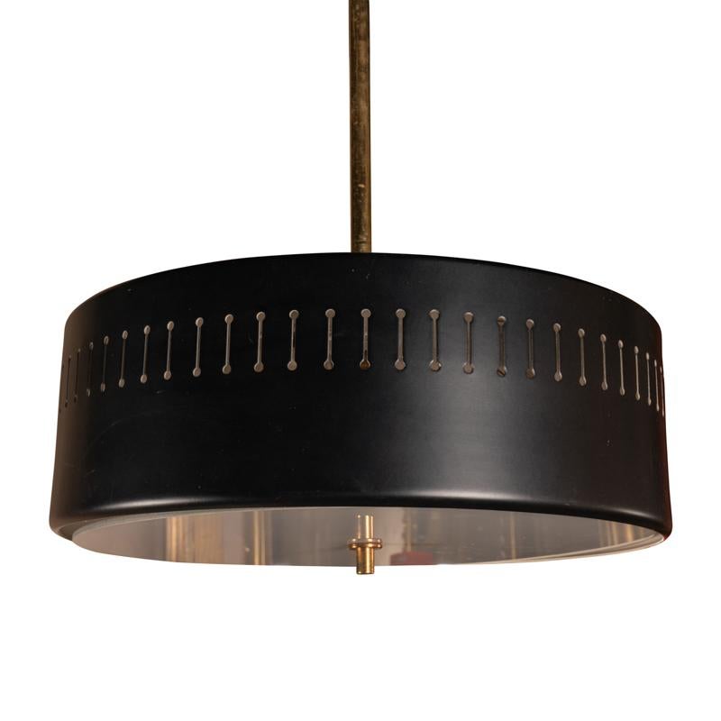 Kronleuchter des italienischen Designers Bruno Gatta – Stilnovo, 1950 (Italienisch) im Angebot