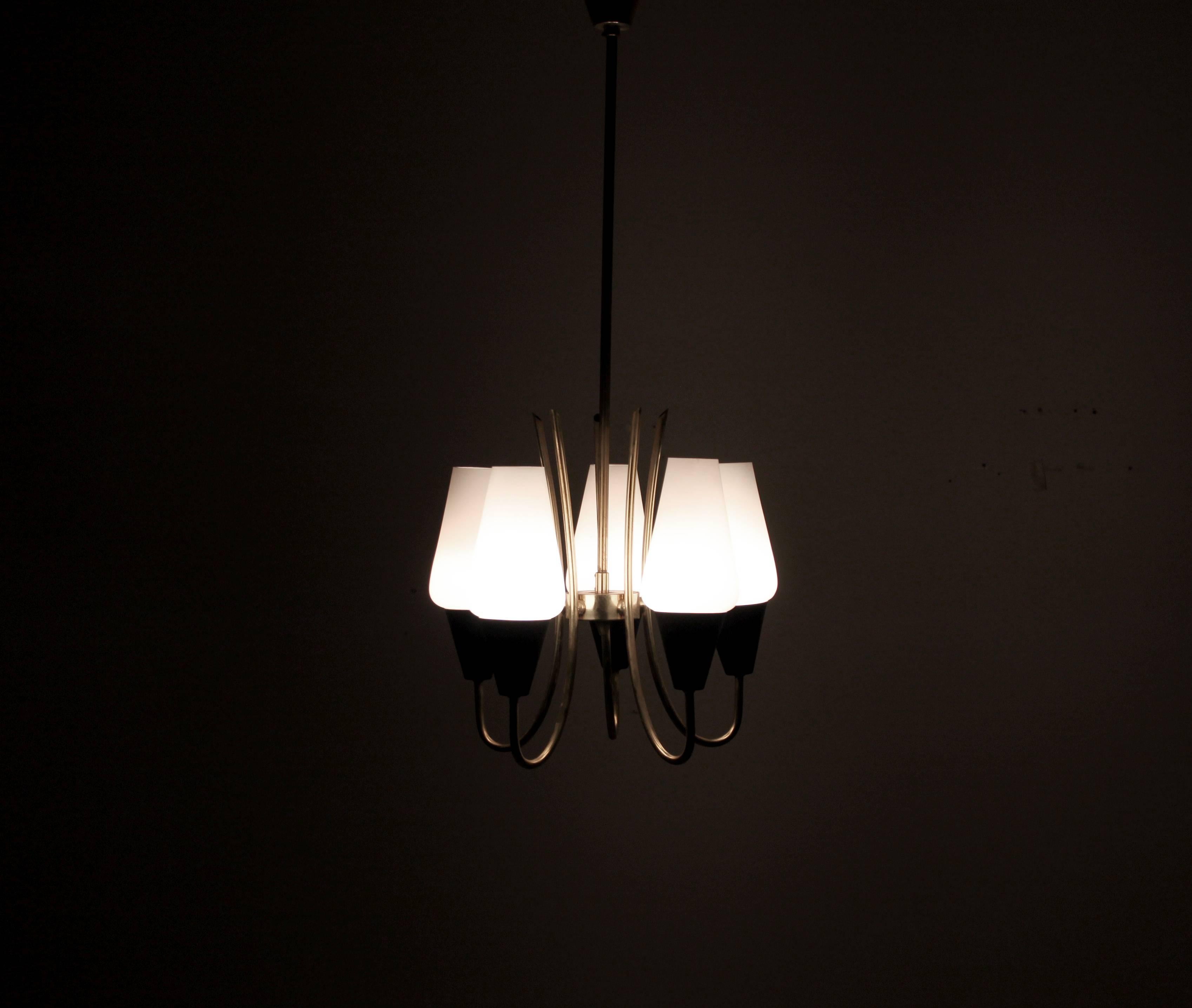 Chandelier by Jonas Hidle, Norway, 1960s 1