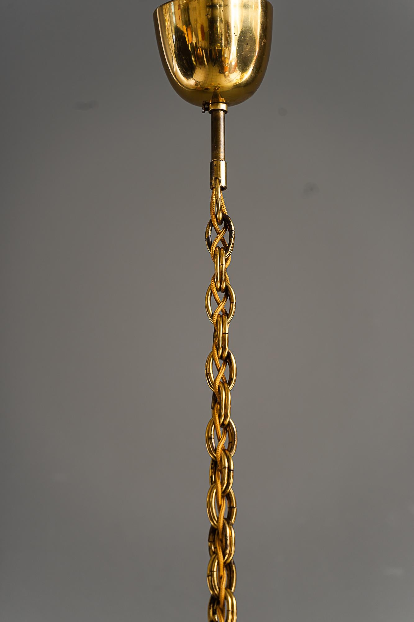 Mid-20th Century Chandelier by Josef Frank, 1930s with fabric shades