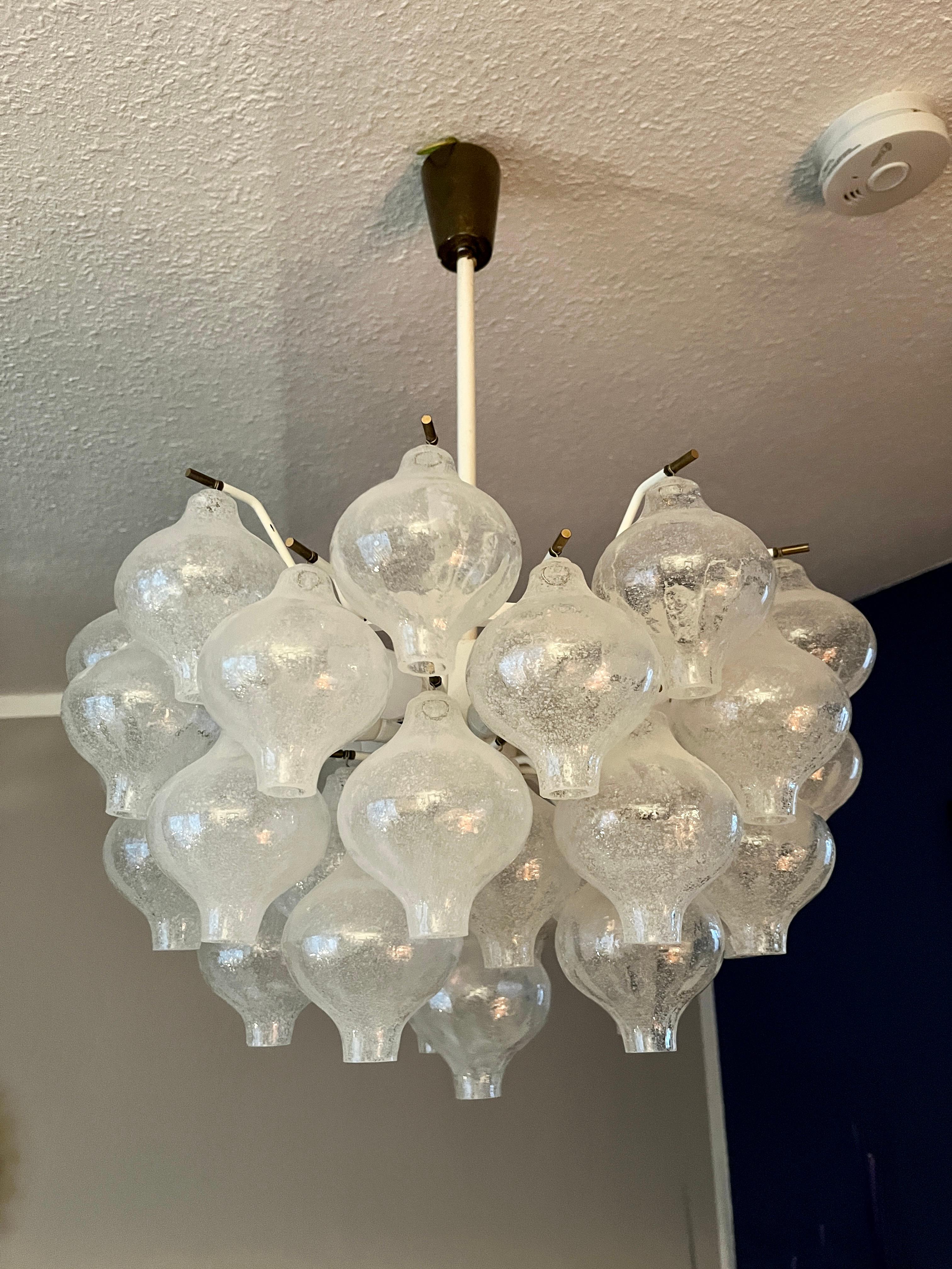 Lampadario di J.T. Kalmar negli anni '60, modello 