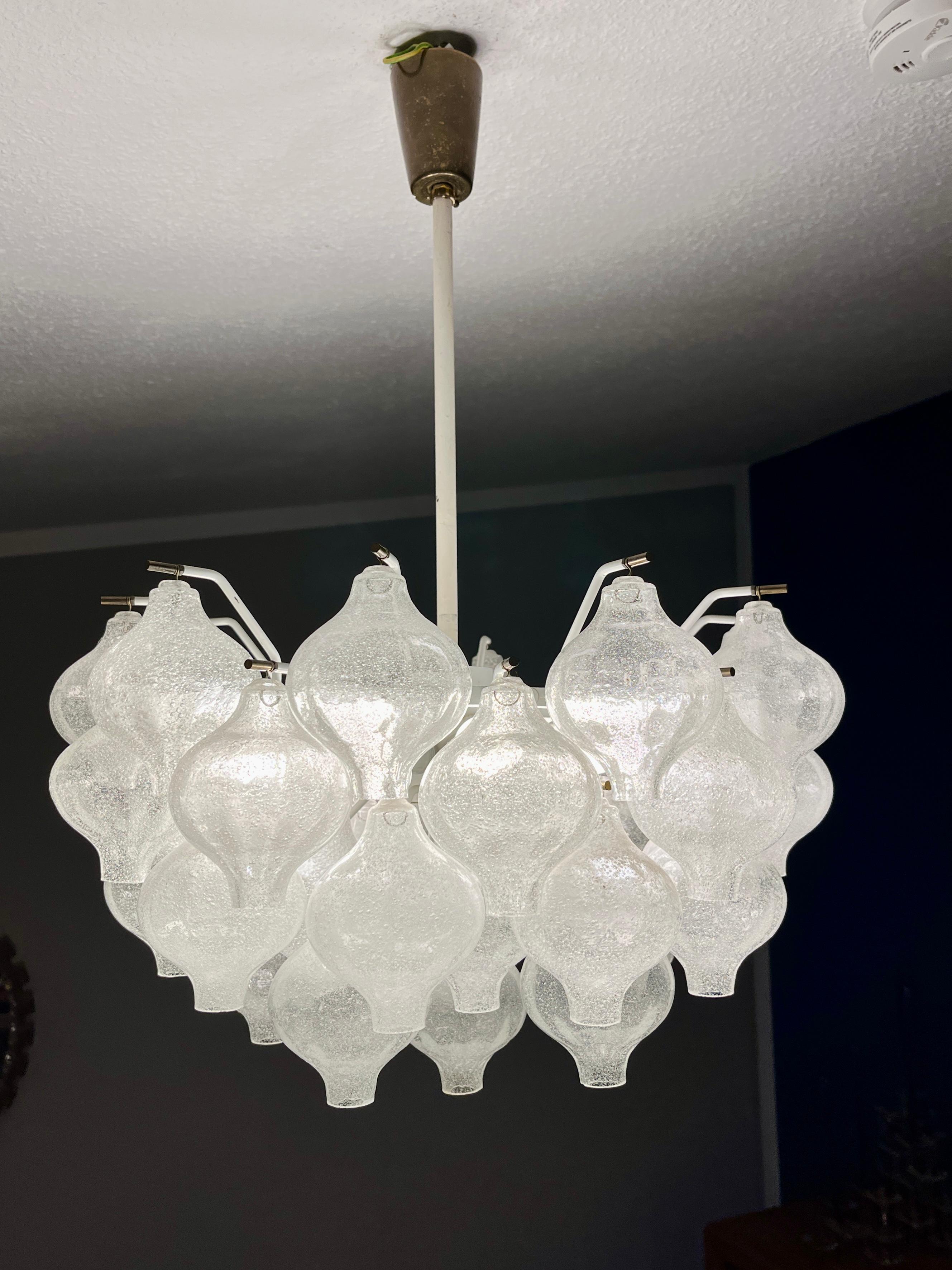 Lampadario di J.T. Kalmar negli anni '60, modello 