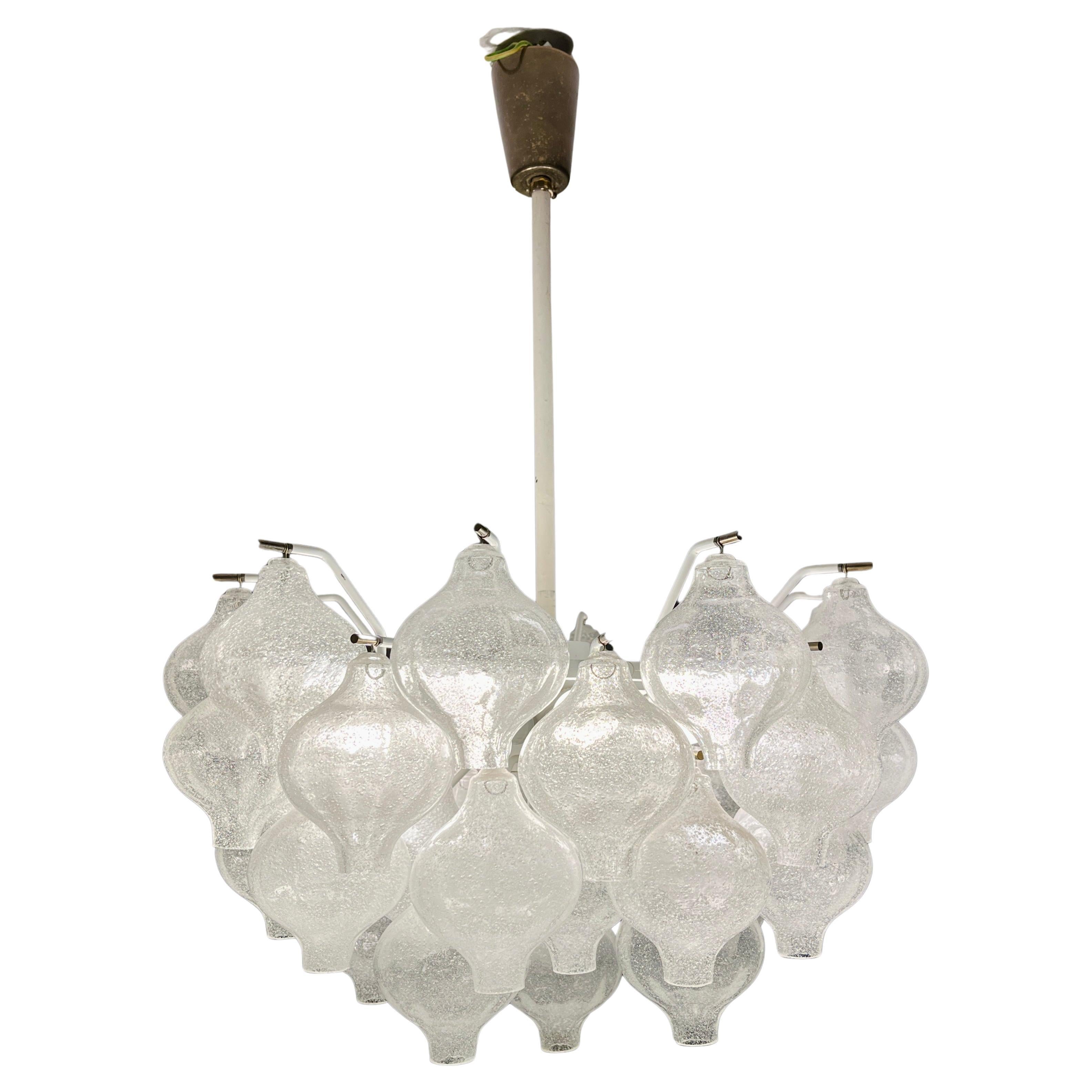 Chandelier by J.T. Kalmar in the 1960s, model "Tulipan"