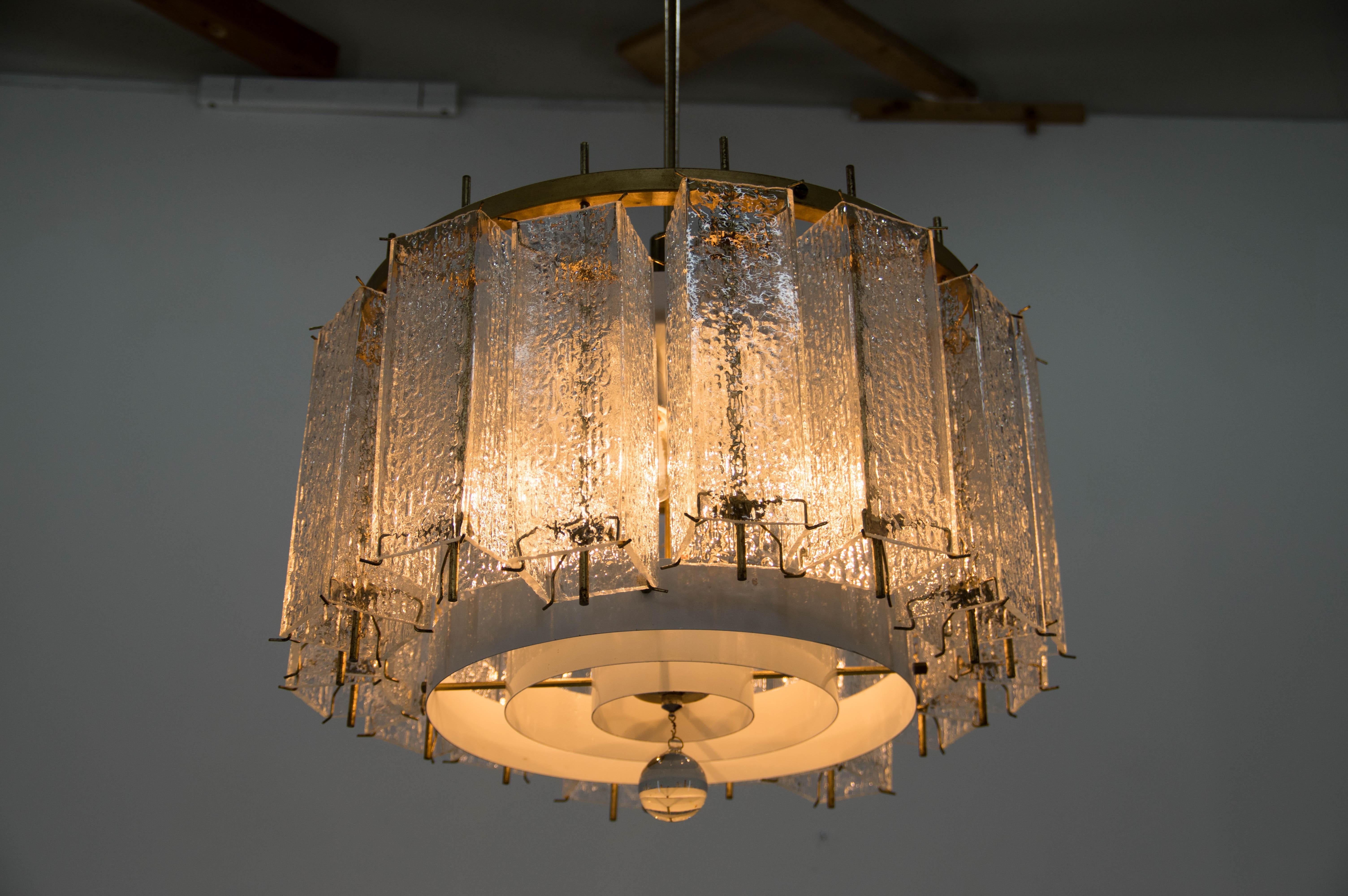 Mid-Century Modern Chandelier by Kamenicky Senov, 1960s, Up to Five Items Available For Sale