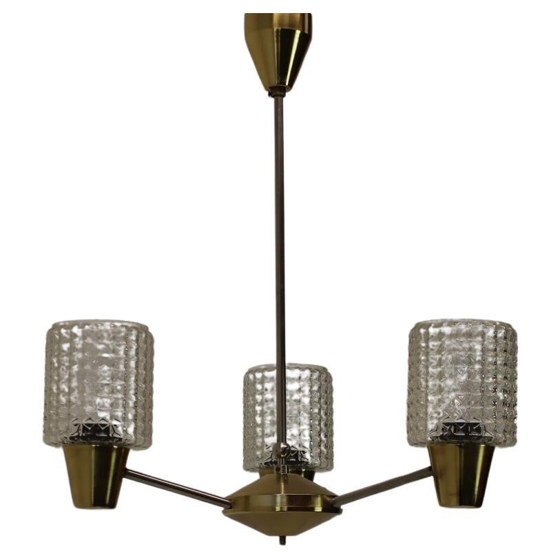 Chandelier by Kamenicky Senov, 1970s, Czechoslovakia