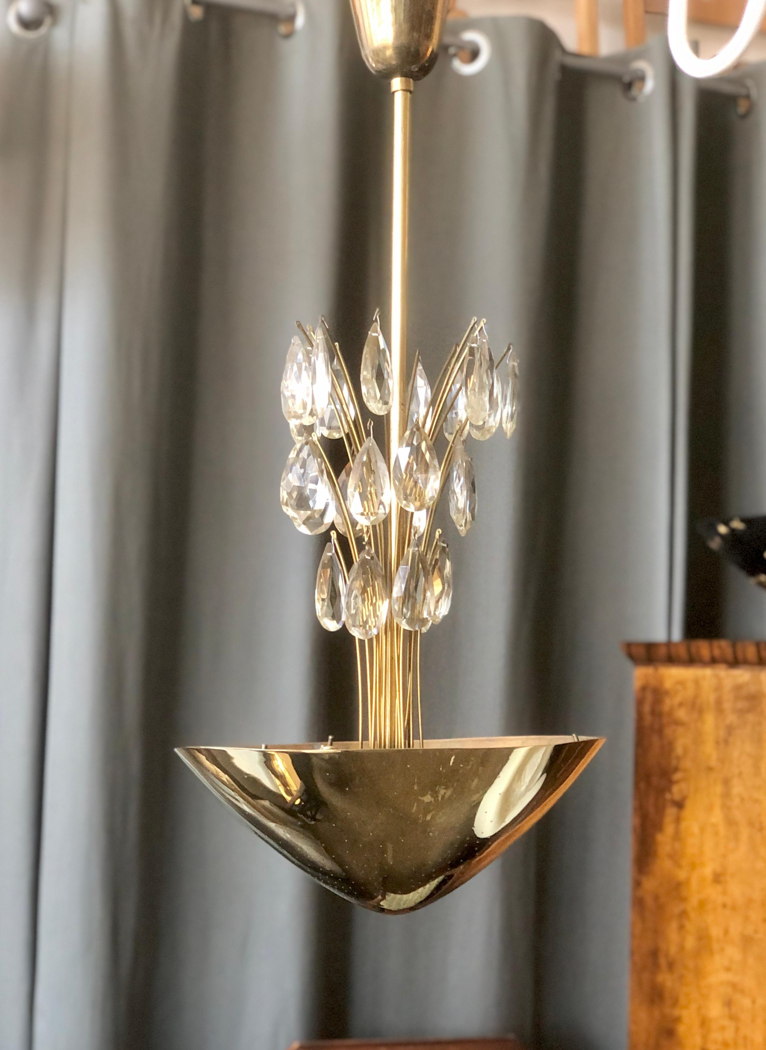 Scandinave moderne Lustre de Lisa Johansson-Pape pour Orno en vente