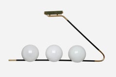 Chandelier by Maison Lunel, Opaline Glass, French Design, 1950s