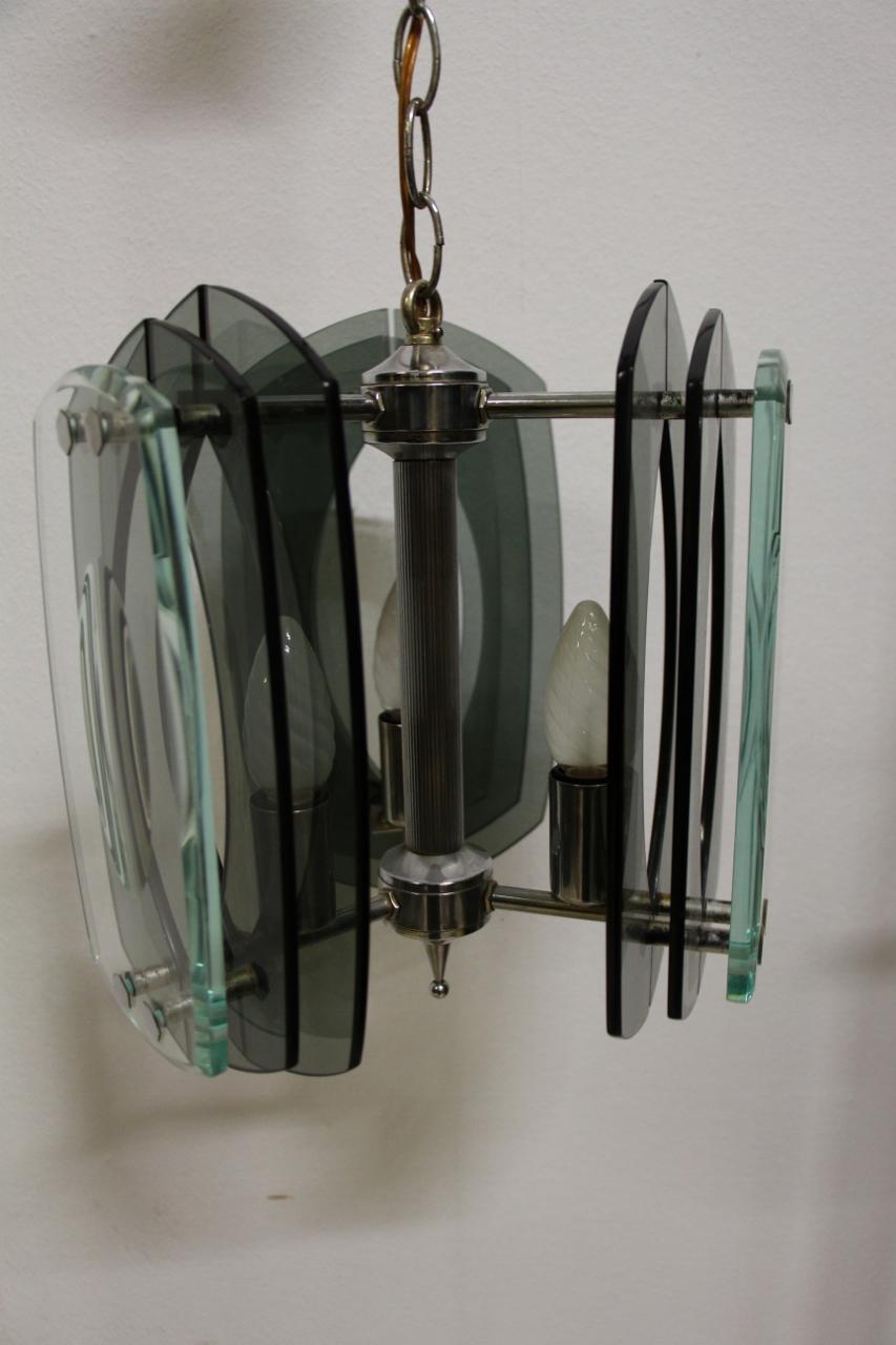 Chandelier by Max Ingrand for Fontana Arte, 1950s For Sale 6