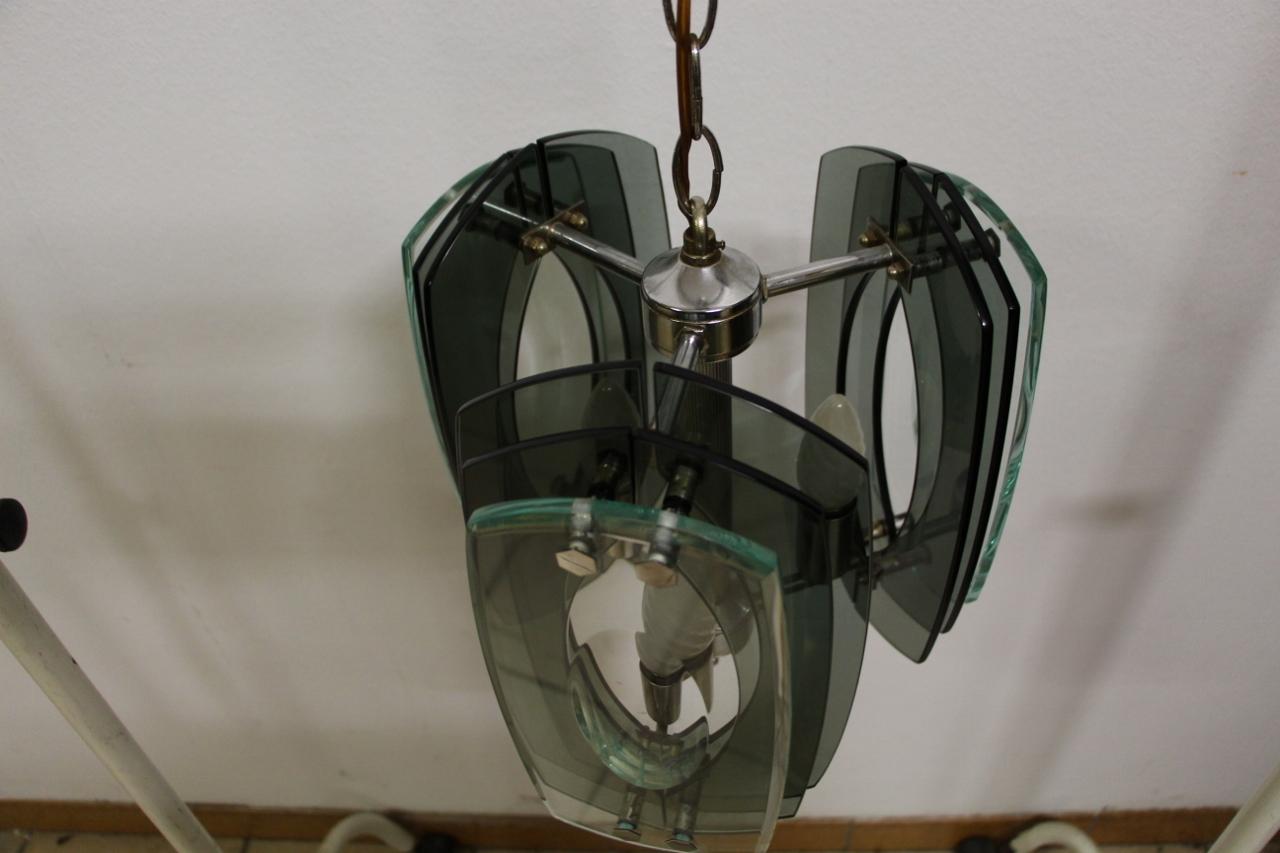 Lampadario di Max Ingrand per Fontana Arte, anni '50 in vendita 3
