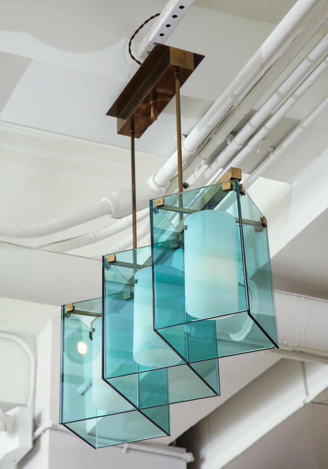Hand-Crafted Max Ingrand for Fontana Arte Chandelier