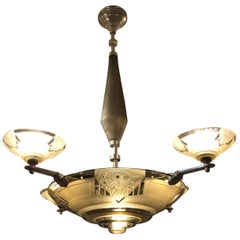 Chandelier by Muller Frères, 1930