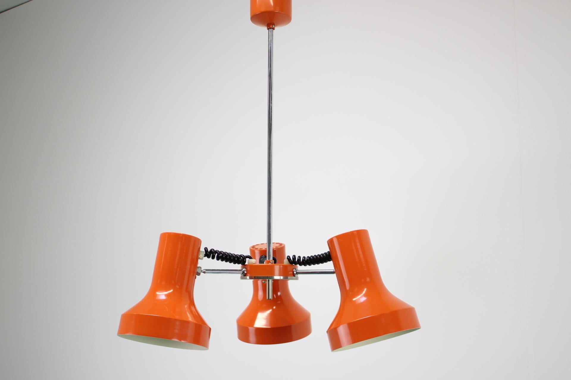 Chandelier by Napako, Czechoslovakia, 1970s For Sale 4