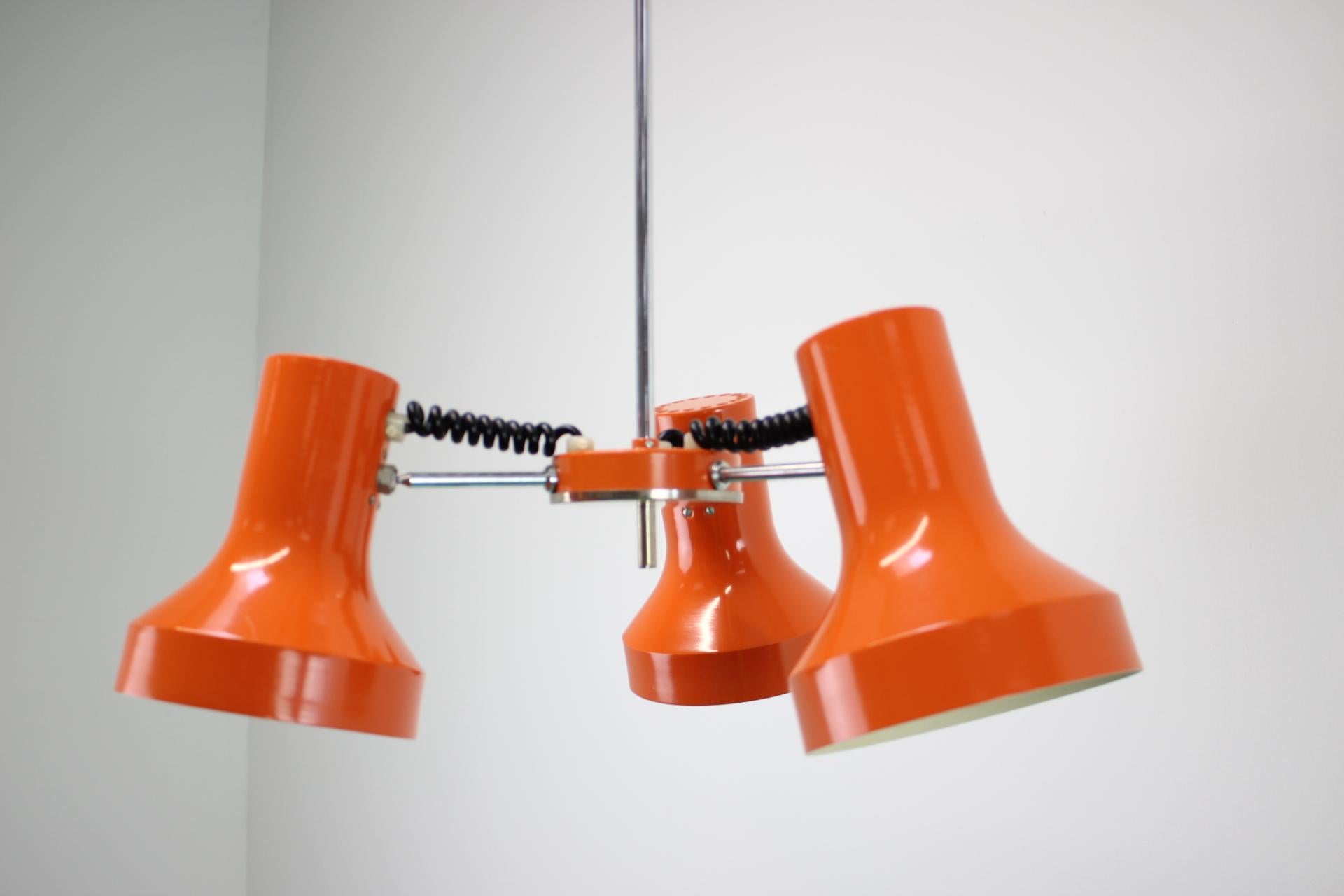 Chandelier by Napako, Czechoslovakia, 1970s For Sale 5