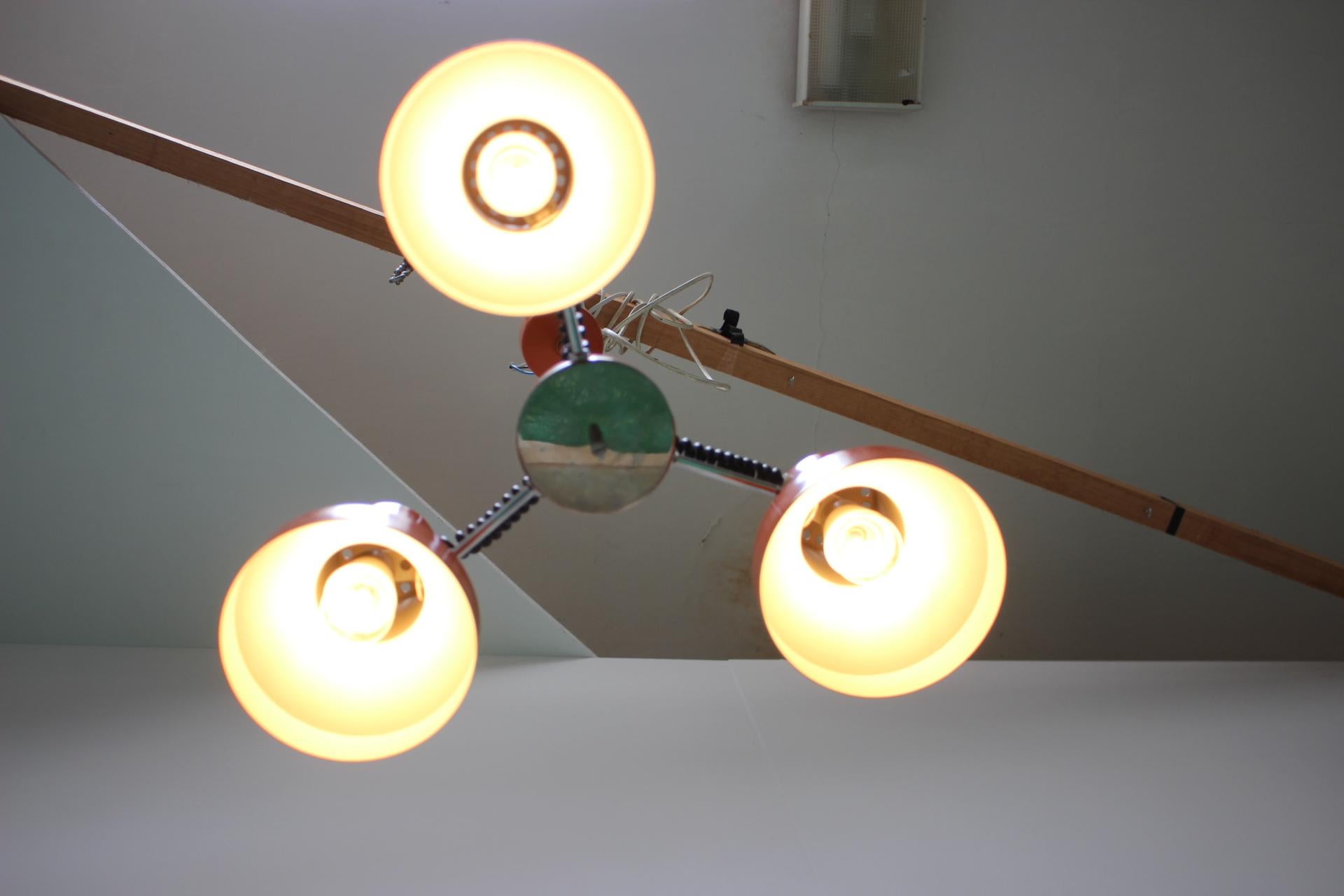 Chandelier by Napako, Czechoslovakia, 1970s For Sale 2