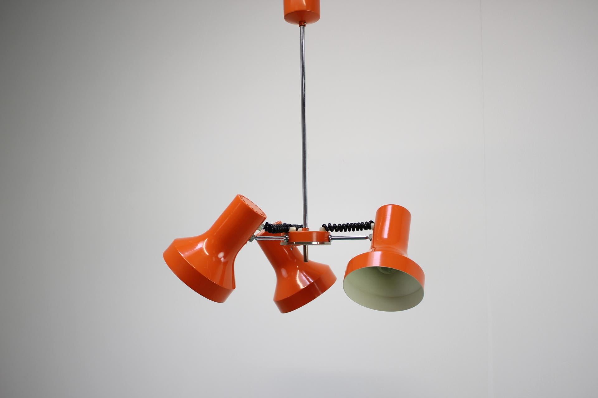 Chandelier by Napako, Czechoslovakia, 1970s For Sale 3