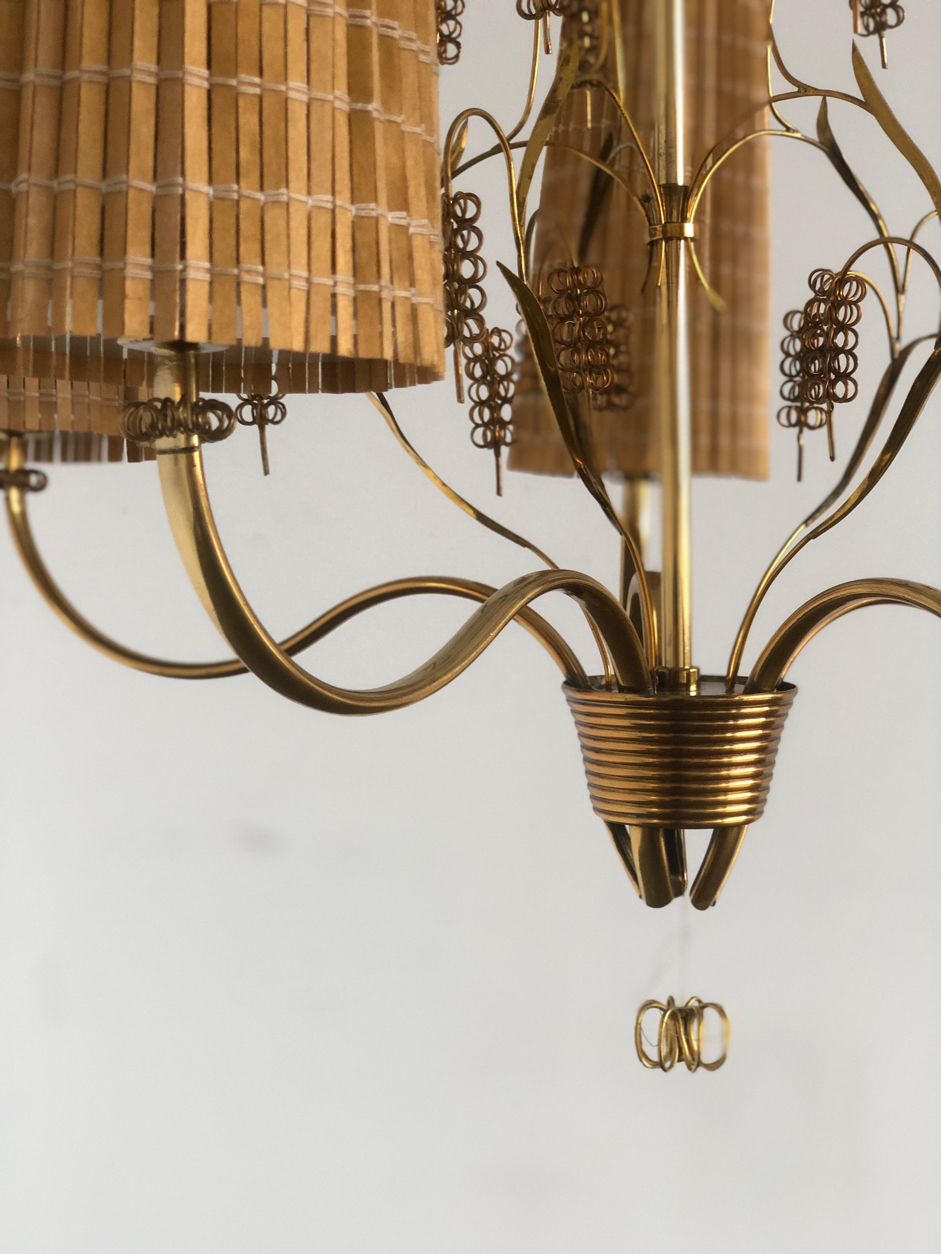 Finnish Chandelier by Paavo Tynell / 2 Available For Sale