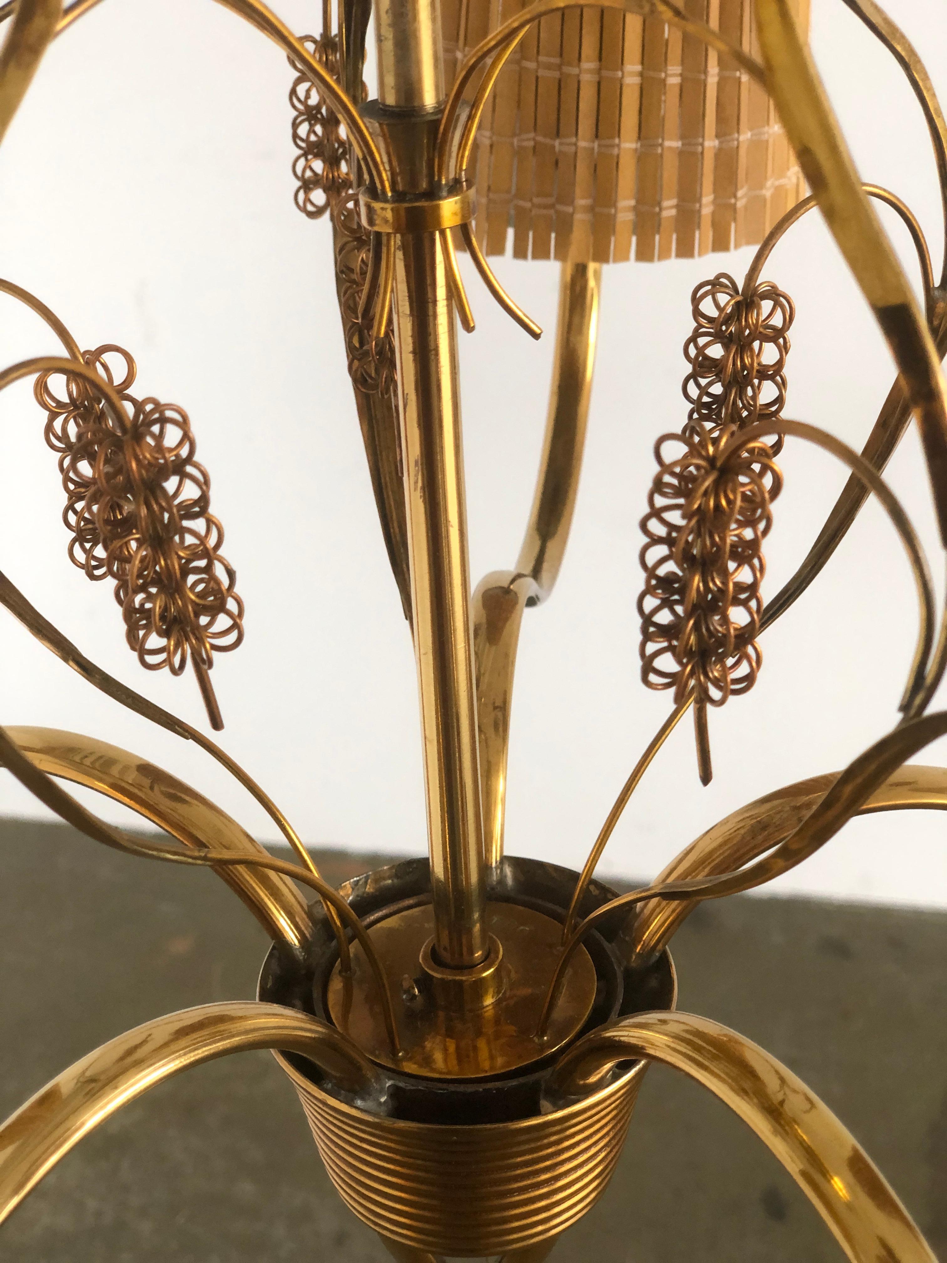 Brass Chandelier by Paavo Tynell / 2 Available For Sale