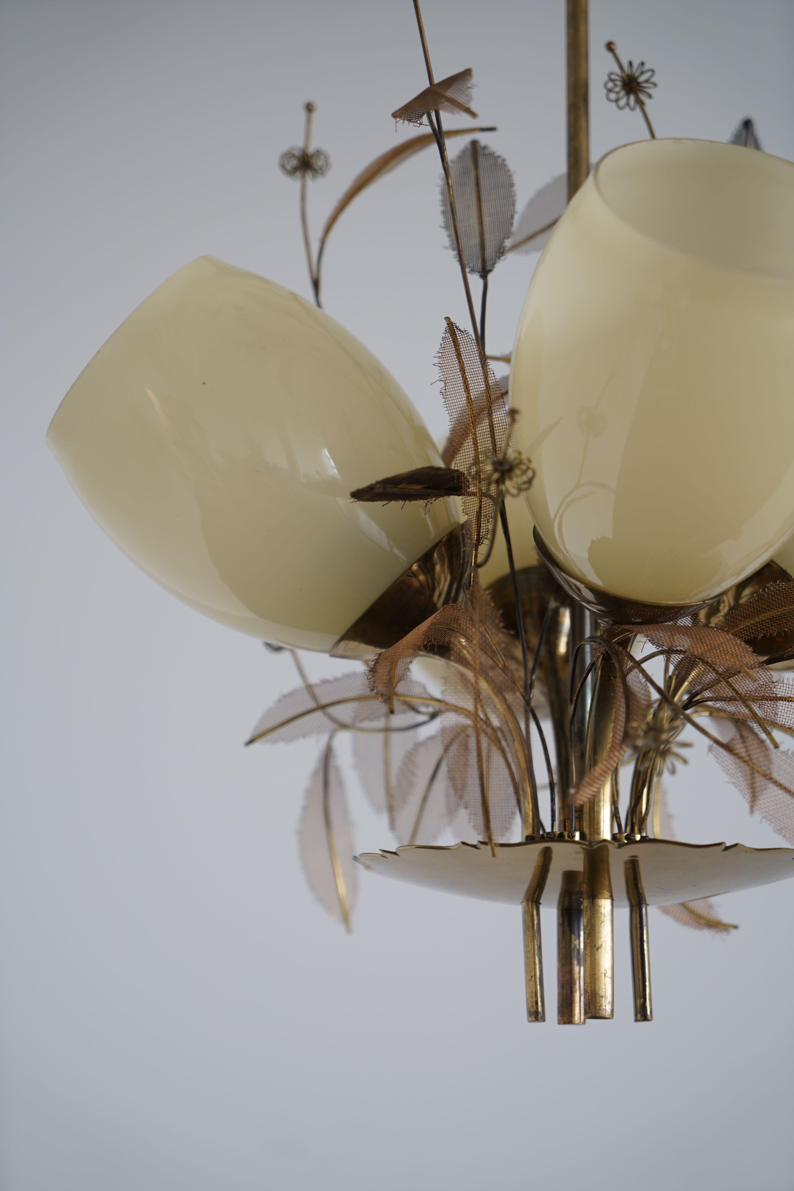 Finnish  Chandelier by Paavo Tynell, 9029/4, Taito For Sale